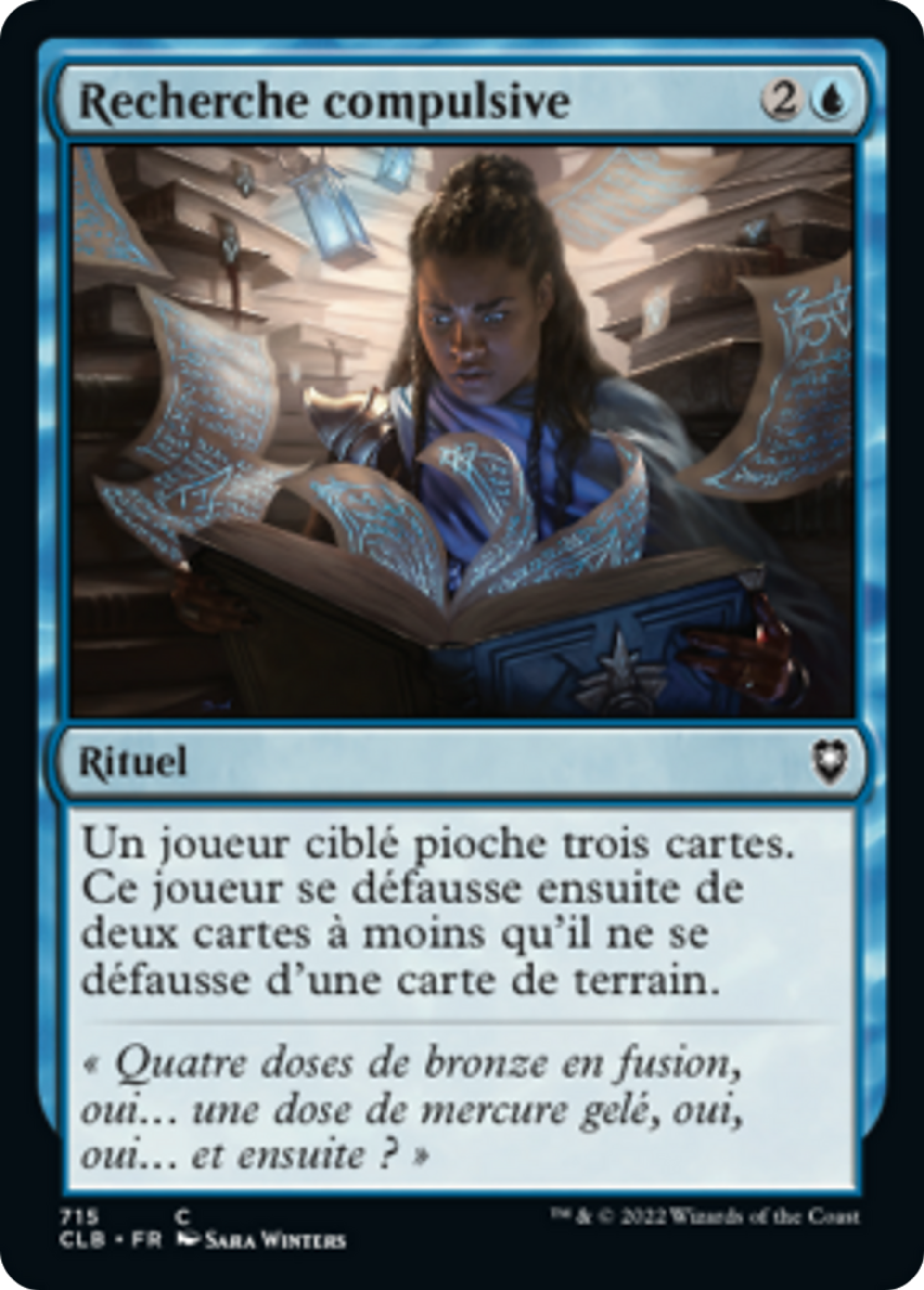 Recherche compulsive — Commander Legends: Battle for Baldur's Gate — Magic: The Gathering