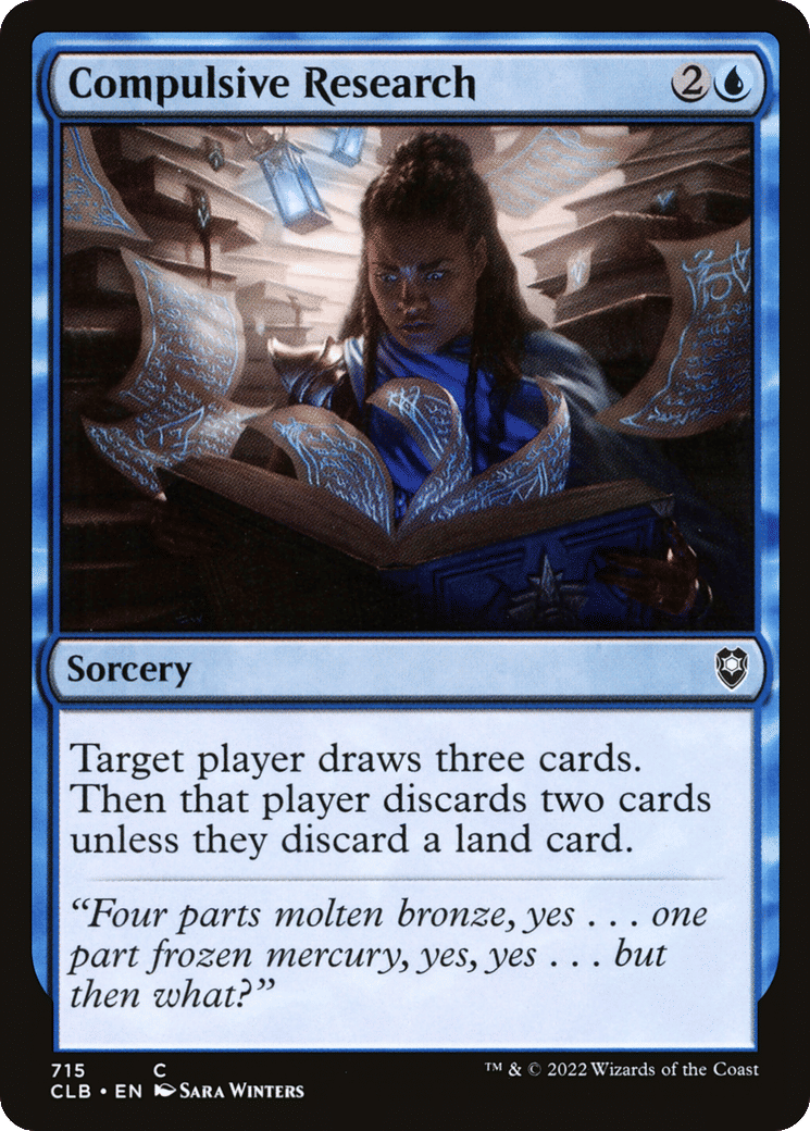 Compulsive Research — Commander Legends: Battle for Baldur's Gate — Magic: The Gathering