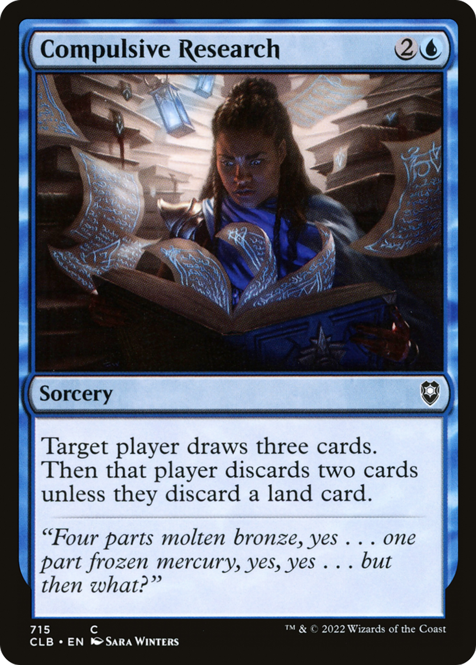Compulsive Research — Commander Legends: Battle for Baldur's Gate — Magic: The Gathering