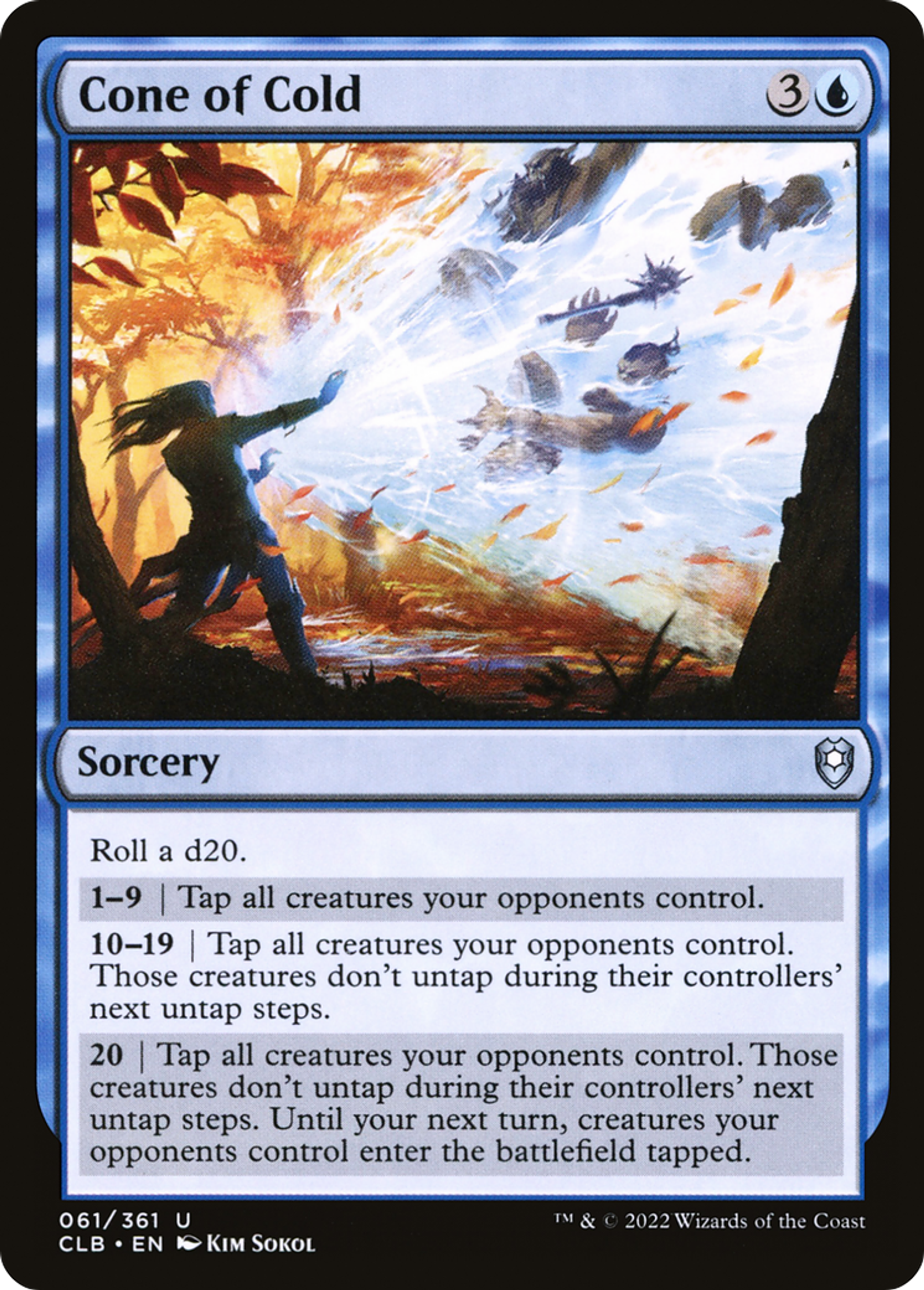 Cône de froid — Commander Legends: Battle for Baldur's Gate — Magic: The Gathering