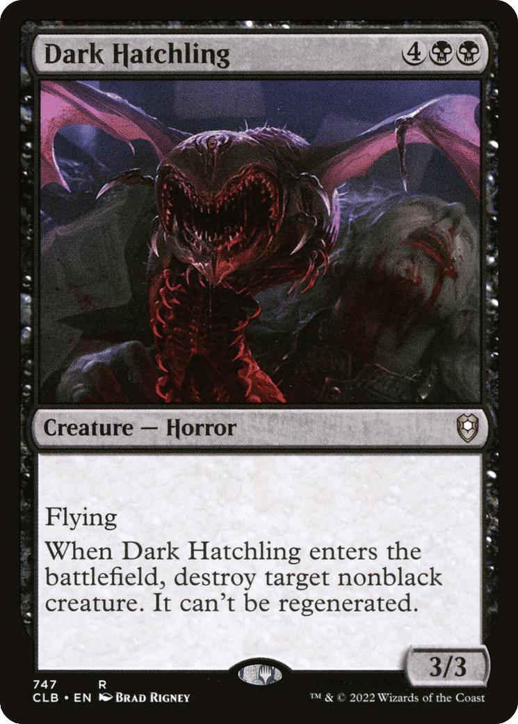 Dark Hatchling — Commander Legends: Battle for Baldur's Gate — Magic: The Gathering