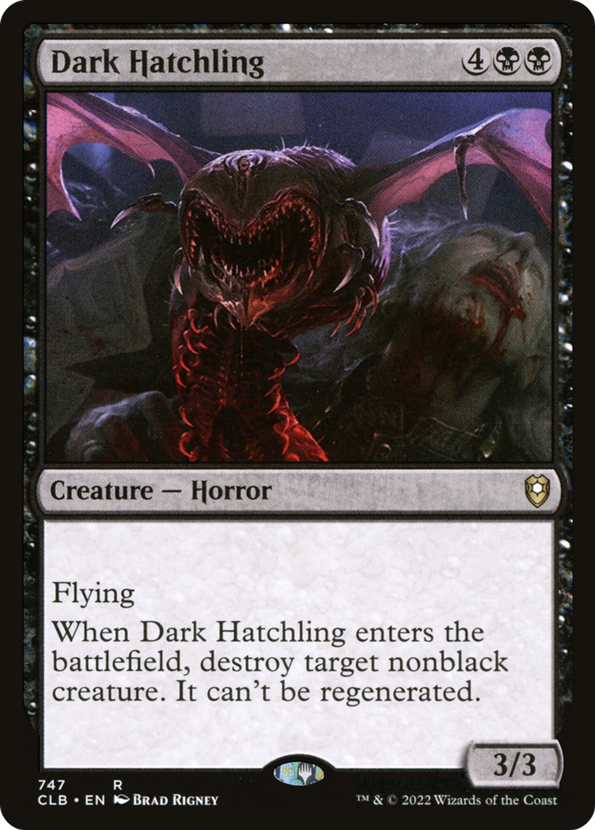 Dark Hatchling — Commander Legends: Battle for Baldur's Gate — Magic: The Gathering