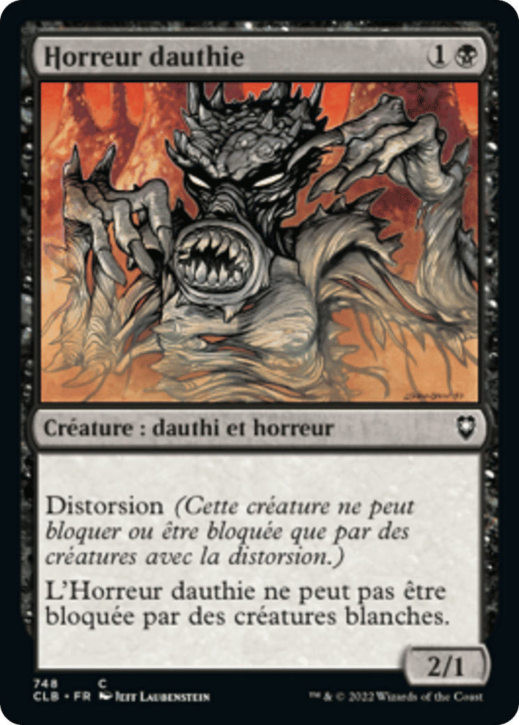 Horreur dauthie — Commander Legends: Battle for Baldur's Gate — Magic: The Gathering