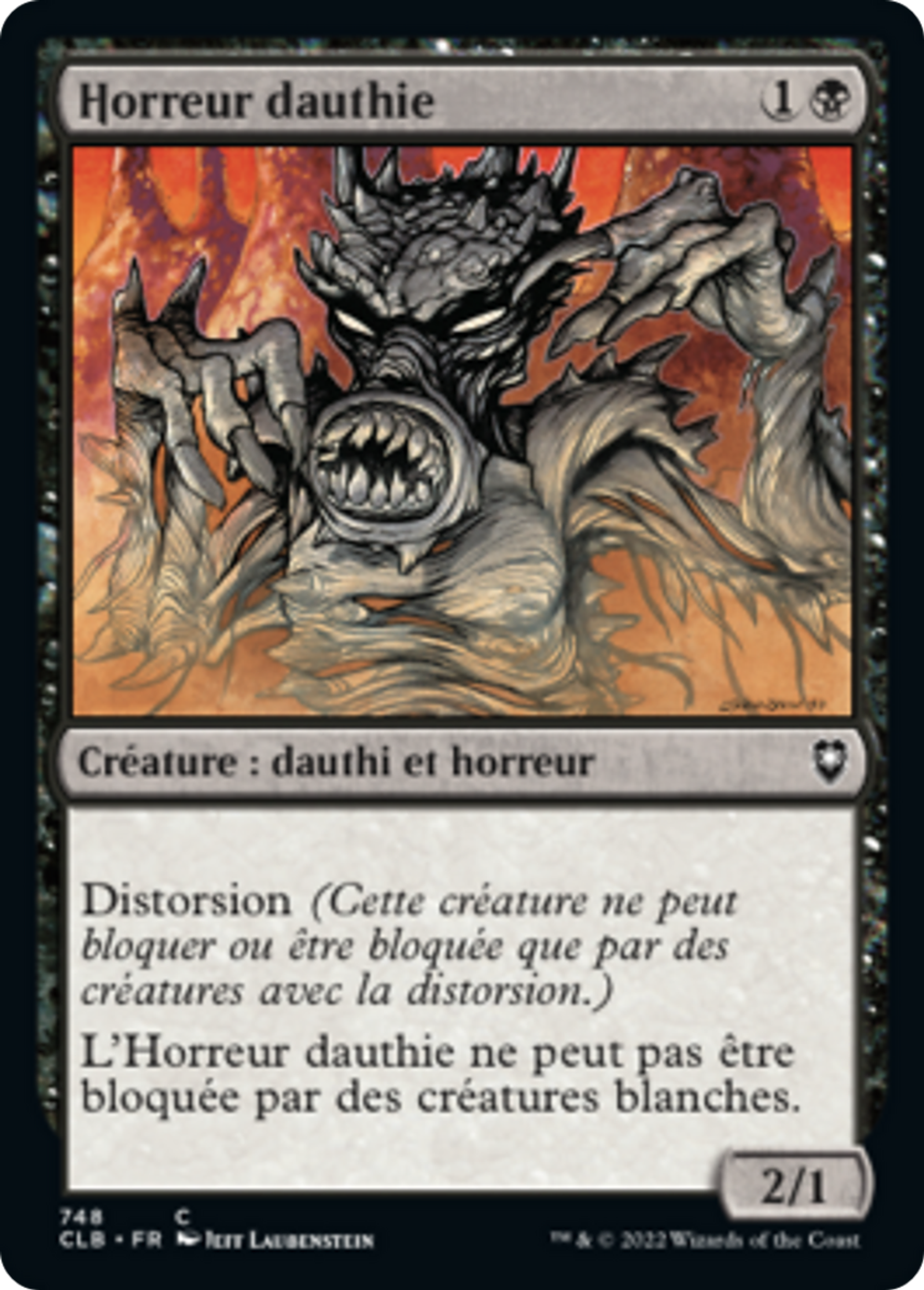 Horreur dauthie — Commander Legends: Battle for Baldur's Gate — Magic: The Gathering