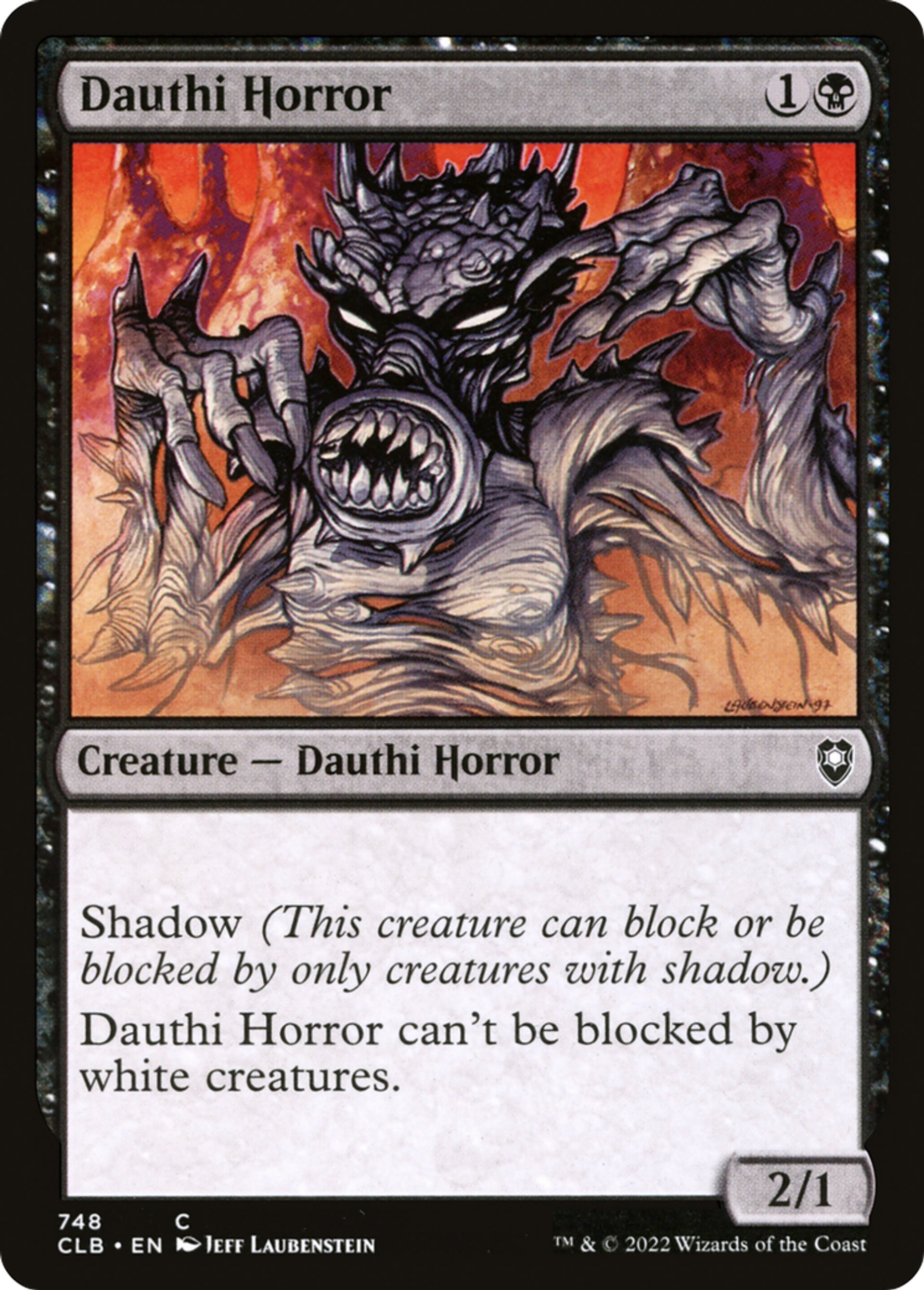 Dauthi Horror — Commander Legends: Battle for Baldur's Gate — Magic: The Gathering