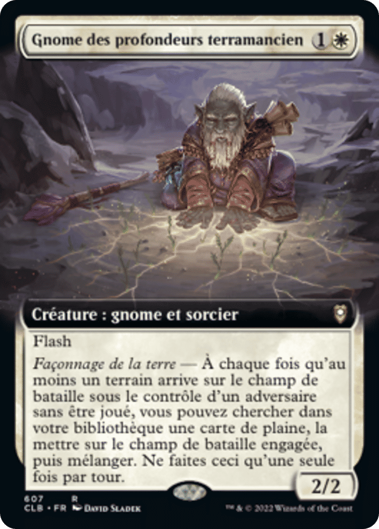 Gnome des profondeurs terramancien — Commander Legends: Battle for Baldur's Gate — Magic: The Gathering