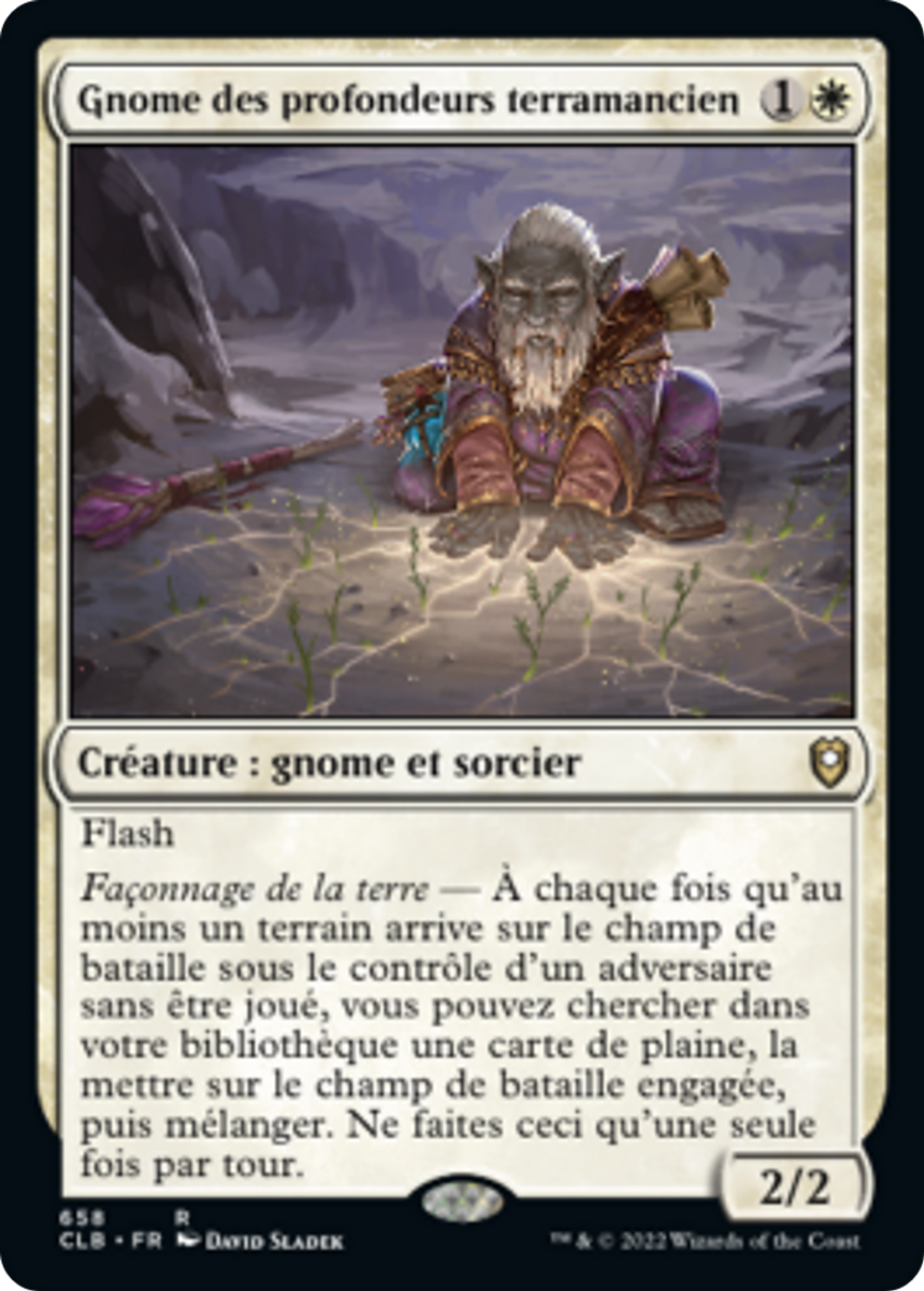 Gnome des profondeurs terramancien — Commander Legends: Battle for Baldur's Gate — Magic: The Gathering