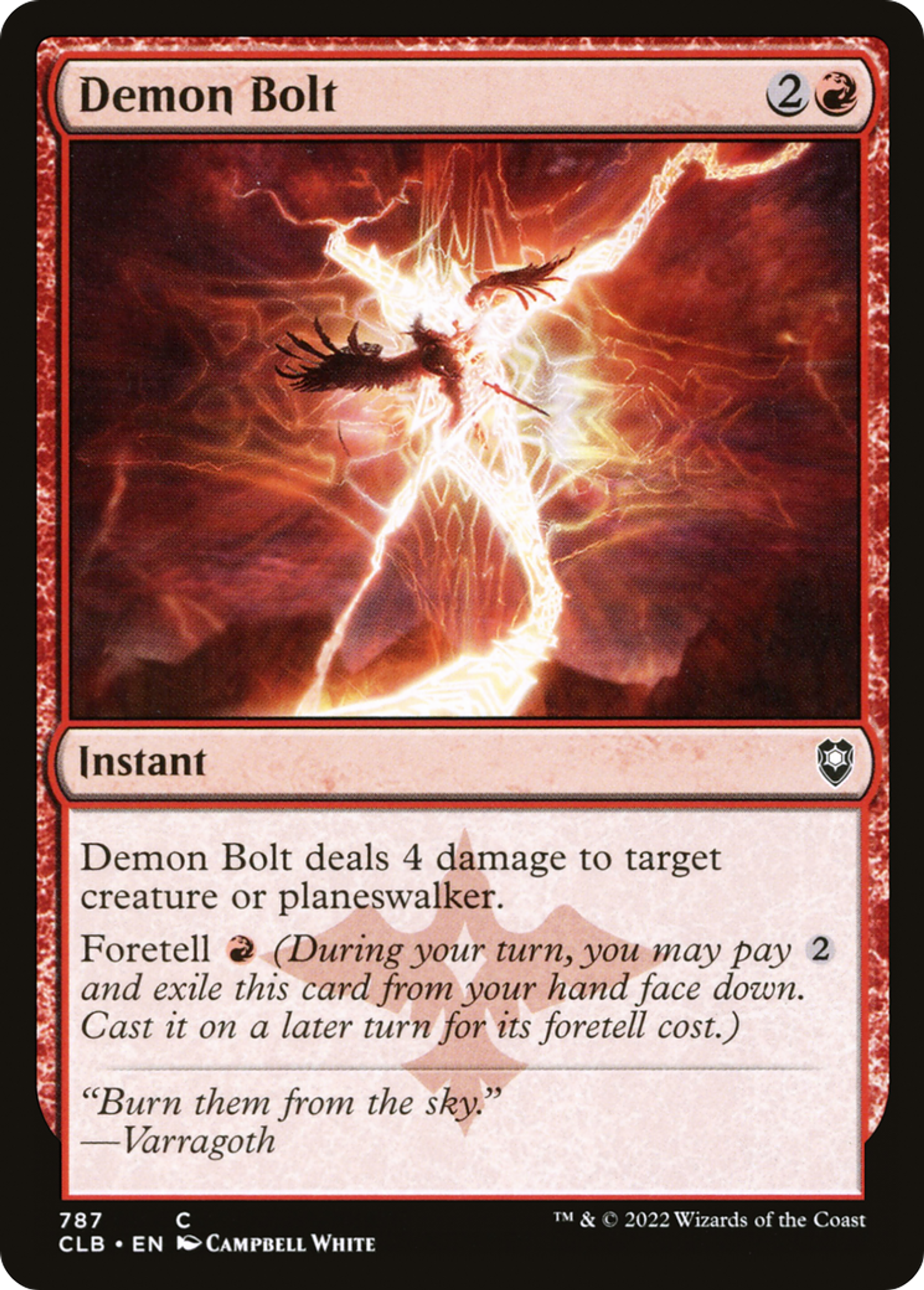 Demon Bolt — Commander Legends: Battle for Baldur's Gate — Magic: The Gathering