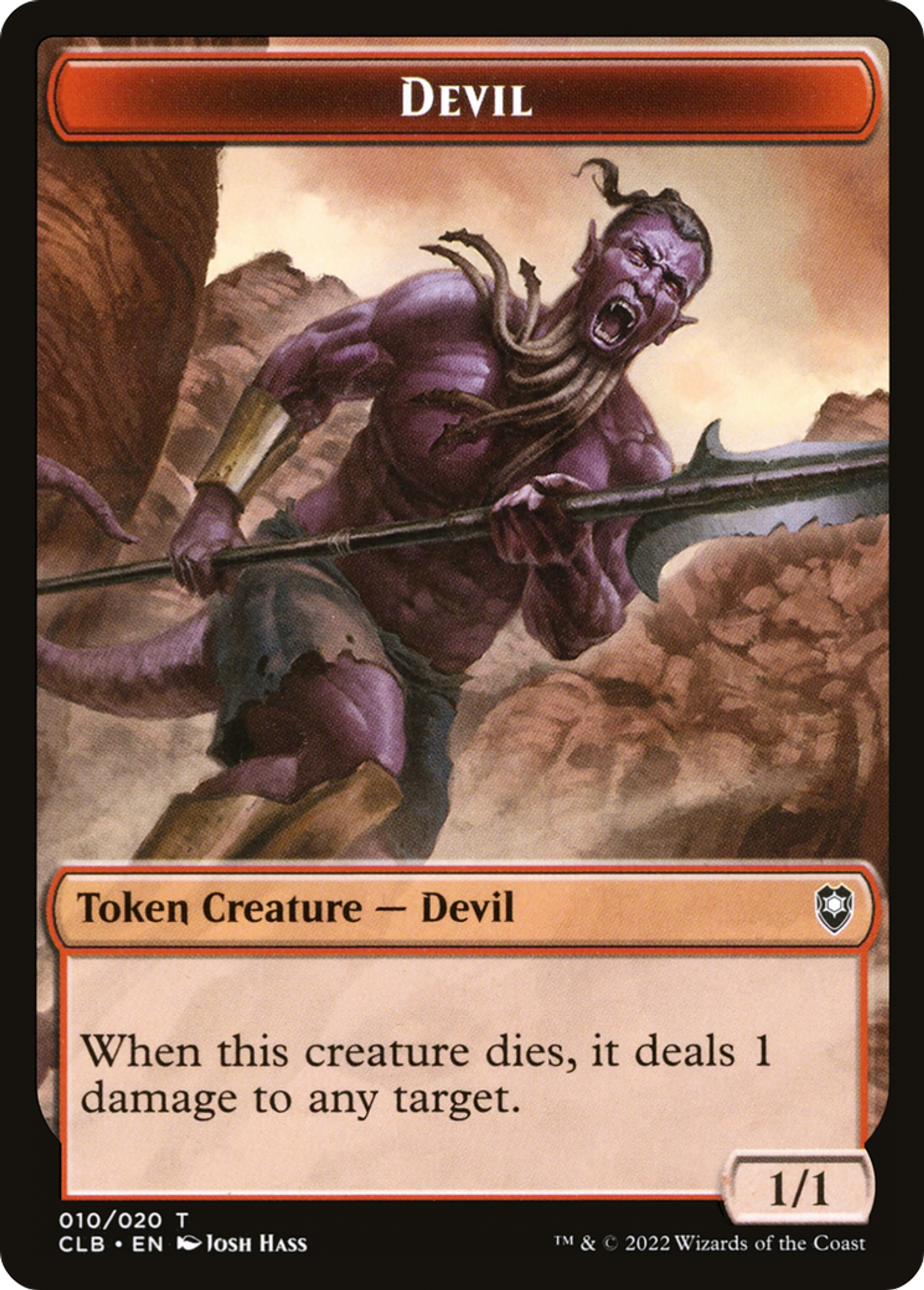 Devil — Commander Legends: Battle for Baldur's Gate — Magic: The Gathering