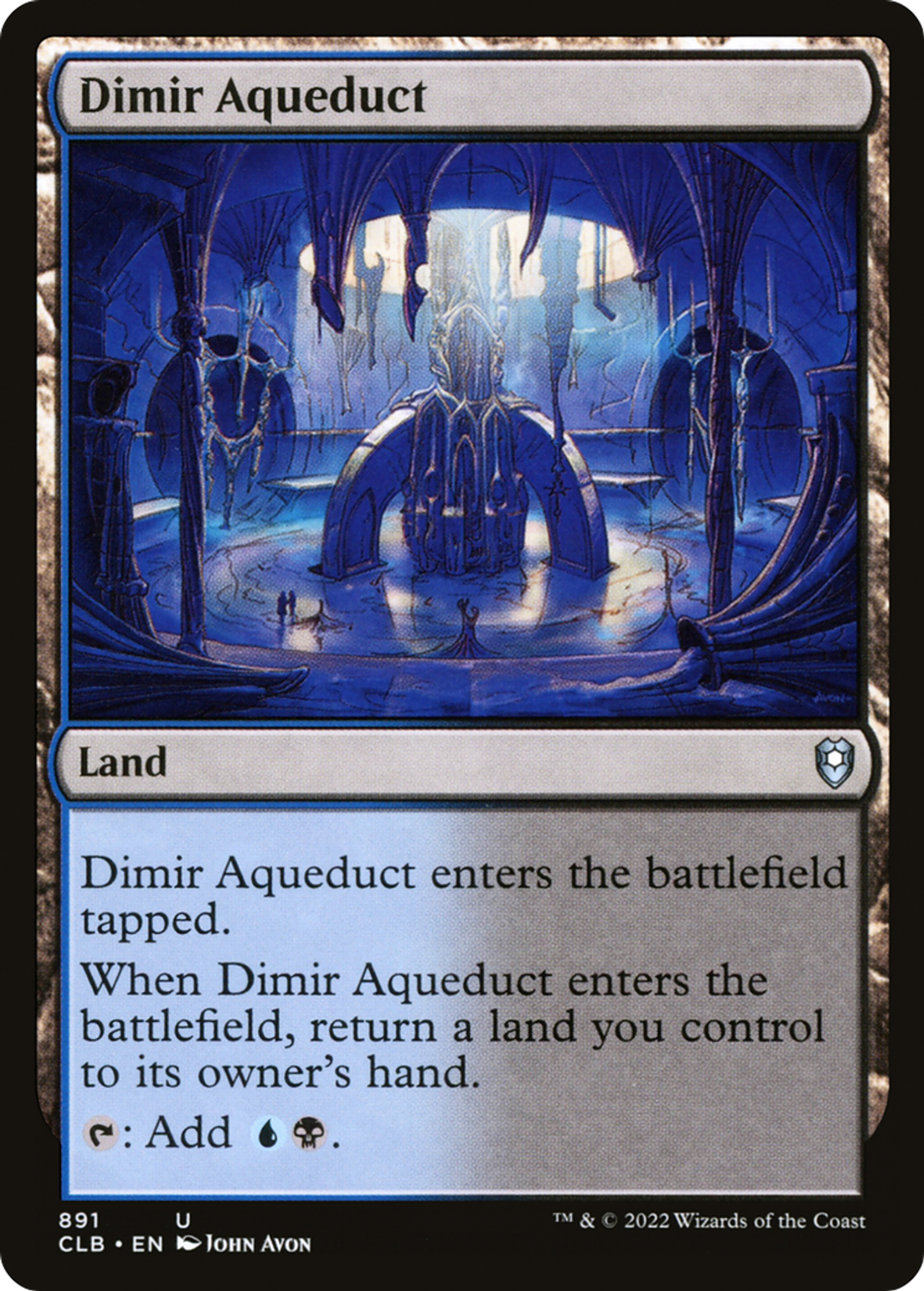 Aqueduc de Dimir — Commander Legends: Battle for Baldur's Gate — Magic: The Gathering