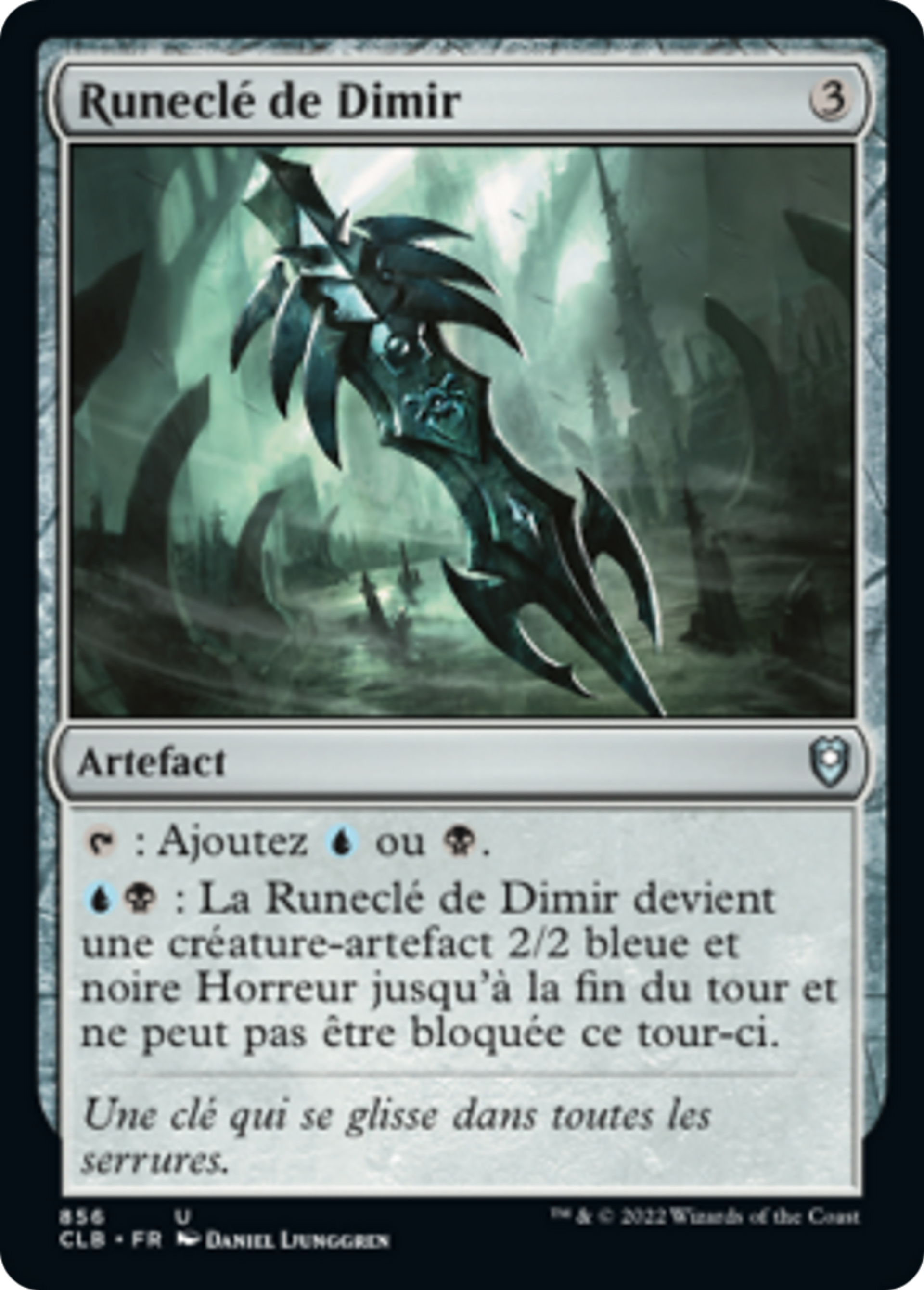 Runeclé de Dimir — Commander Legends: Battle for Baldur's Gate — Magic: The Gathering