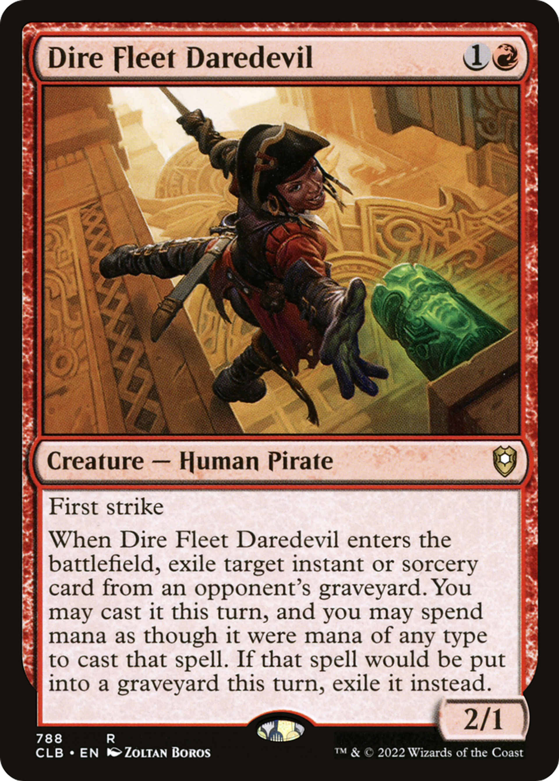 Dire Fleet Daredevil — Commander Legends: Battle for Baldur's Gate — Magic: The Gathering