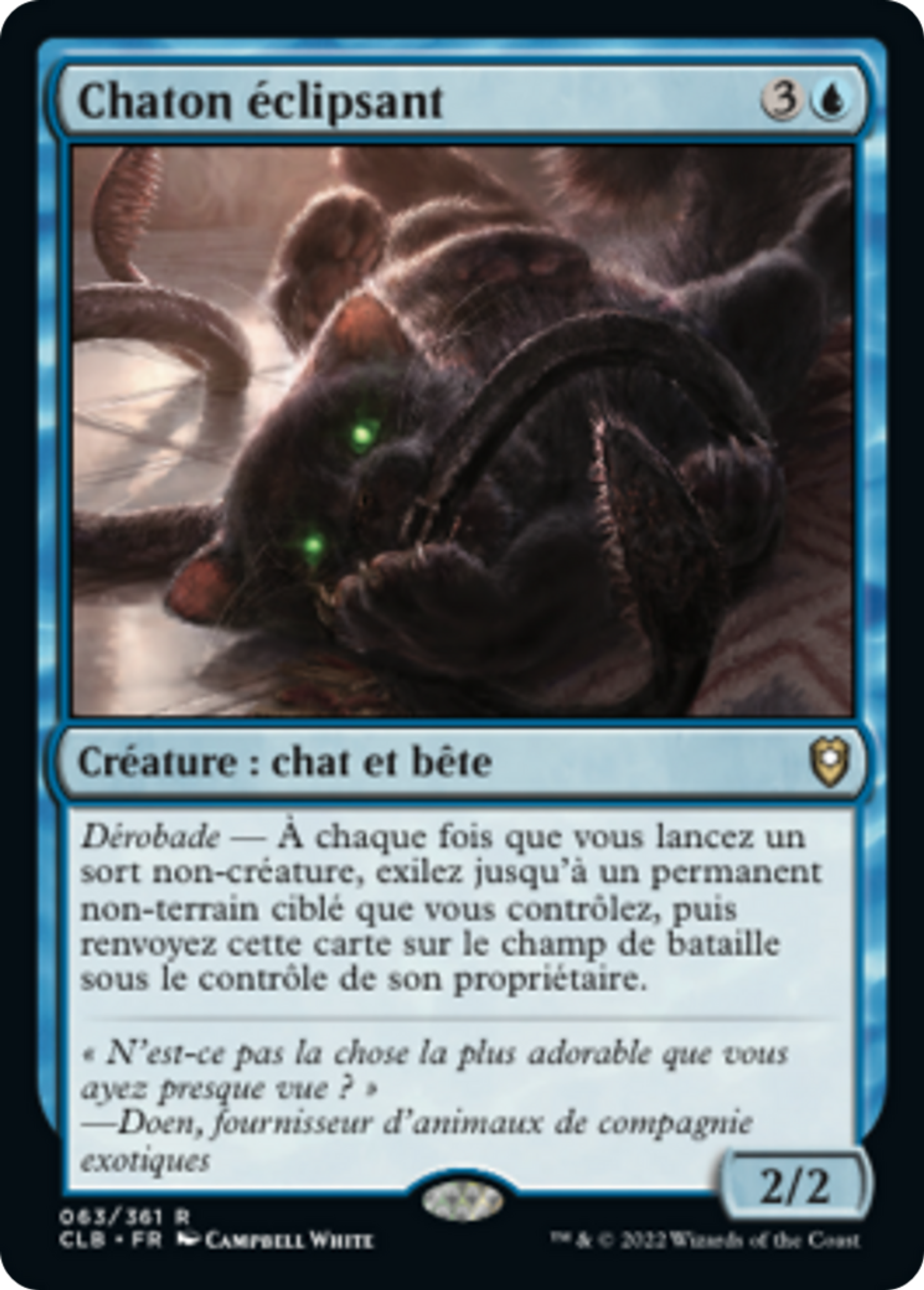 Chaton éclipsant — Commander Legends: Battle for Baldur's Gate — Magic: The Gathering