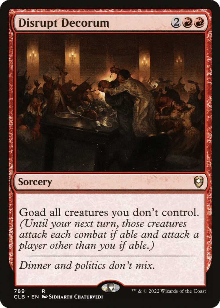 Disrupt Decorum — Commander Legends: Battle for Baldur's Gate — Magic: The Gathering