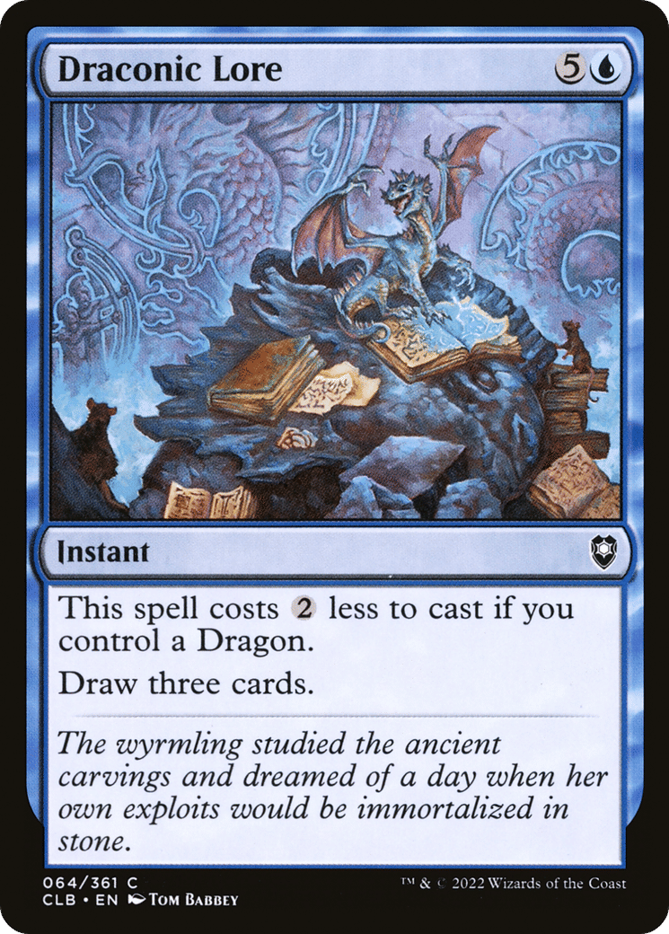 Draconic Lore from Commander Legends: Battle for Baldur's Gate - Magic: The Gathering