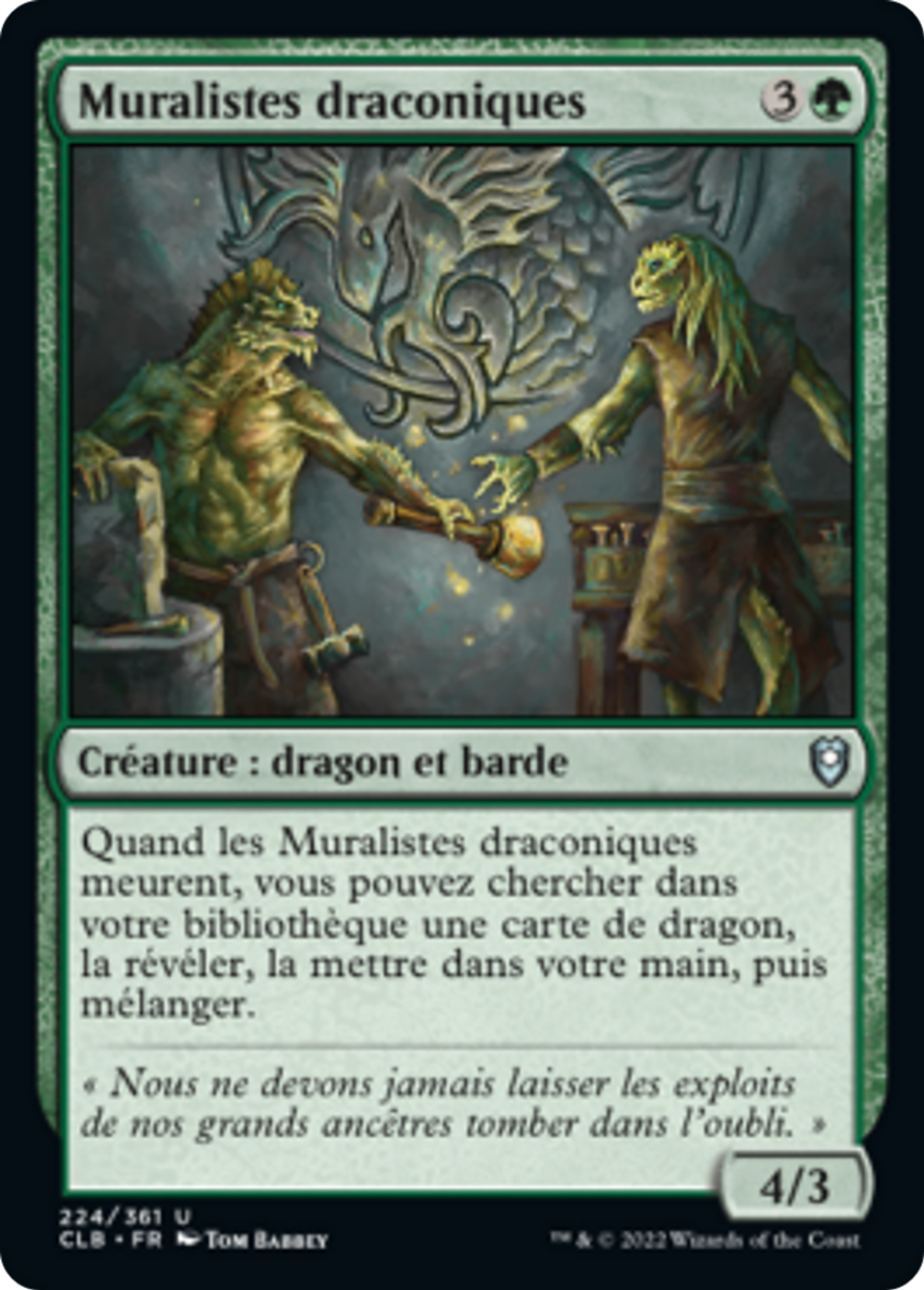 Muralistes draconiques — Commander Legends: Battle for Baldur's Gate — Magic: The Gathering