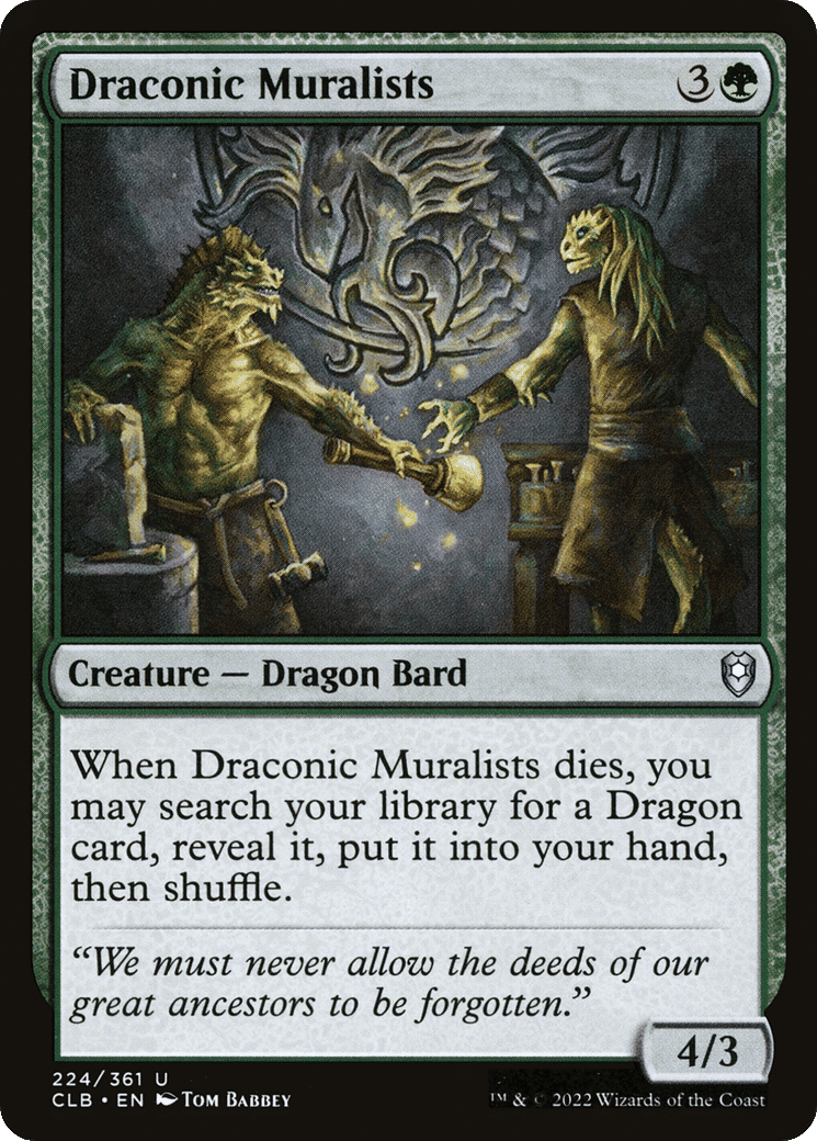 Draconic Muralists — Commander Legends: Battle for Baldur's Gate — Magic: The Gathering