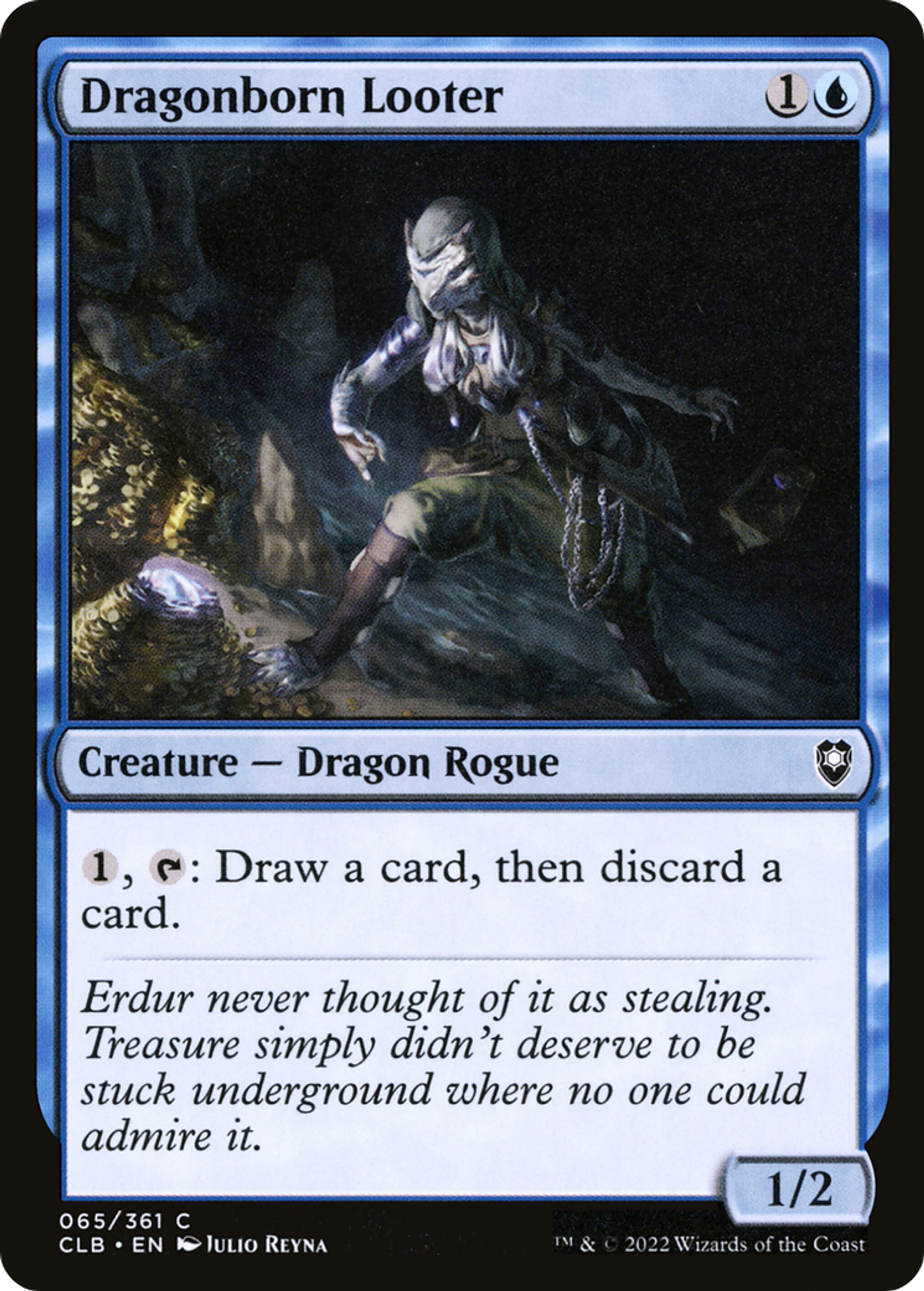 Dragonborn Looter — Commander Legends: Battle for Baldur's Gate — Magic: The Gathering