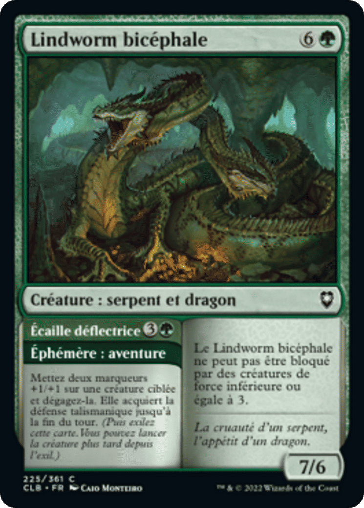 Lindworm bicéphale // Écaille déflectrice — Commander Legends: Battle for Baldur's Gate — Magic: The Gathering