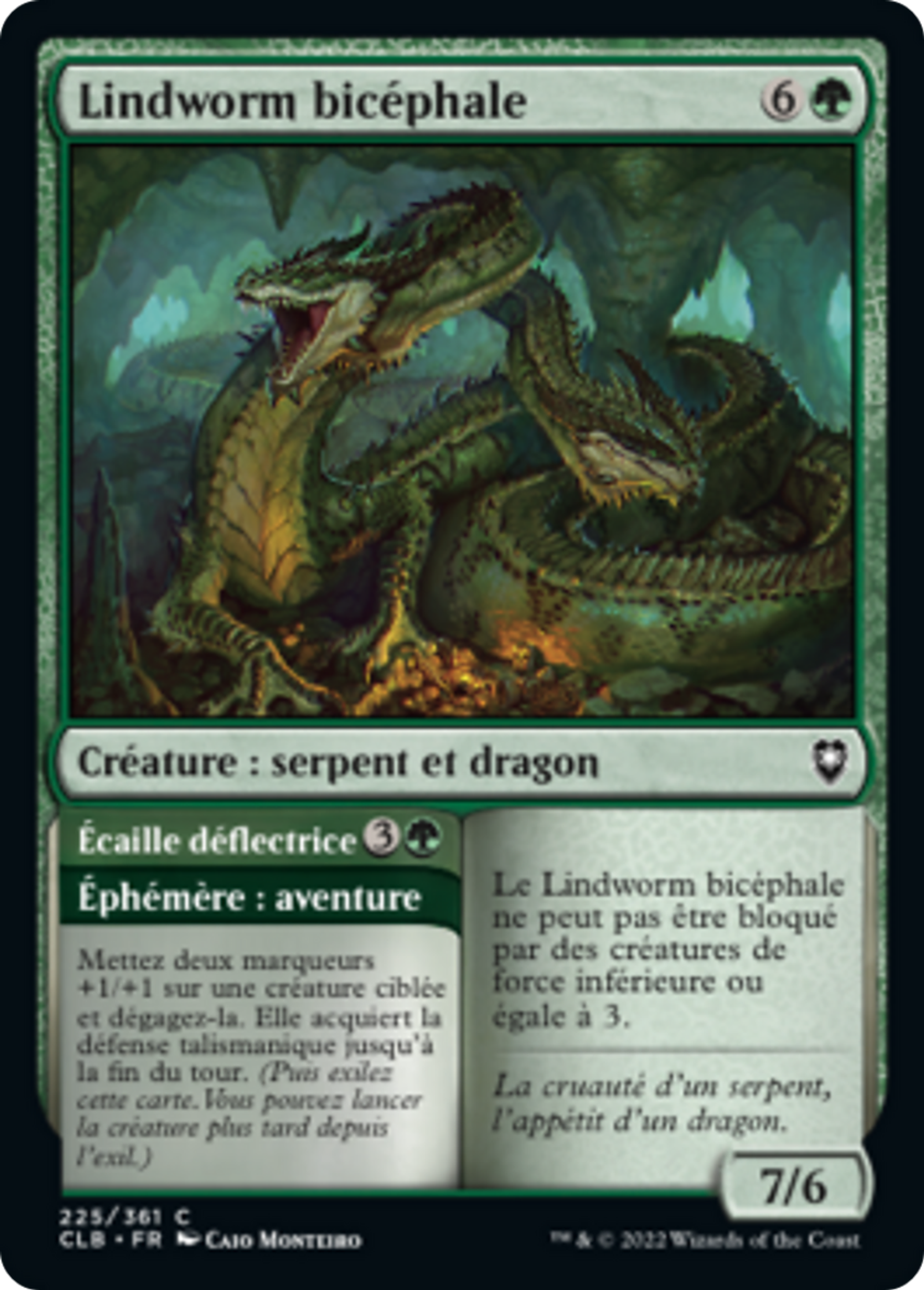 Lindworm bicéphale // Écaille déflectrice — Commander Legends: Battle for Baldur's Gate — Magic: The Gathering