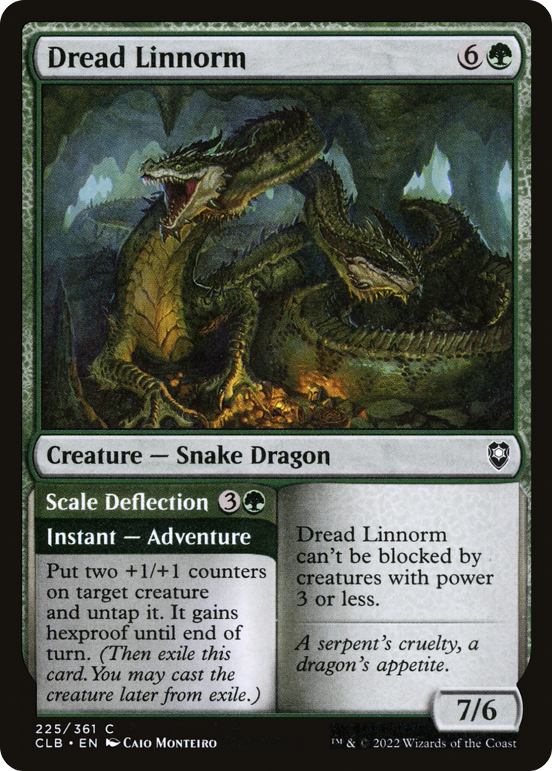 Dread Linnorm // Scale Deflection — Commander Legends: Battle for Baldur's Gate — Magic: The Gathering