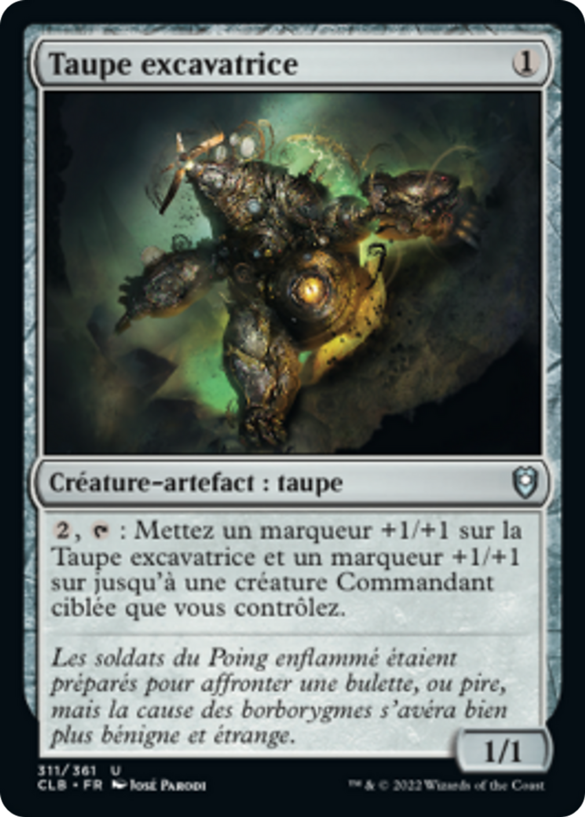 Taupe excavatrice — Commander Legends: Battle for Baldur's Gate — Magic: The Gathering