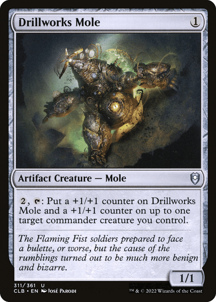 Taupe excavatrice — Commander Legends: Battle for Baldur's Gate — Magic: The Gathering
