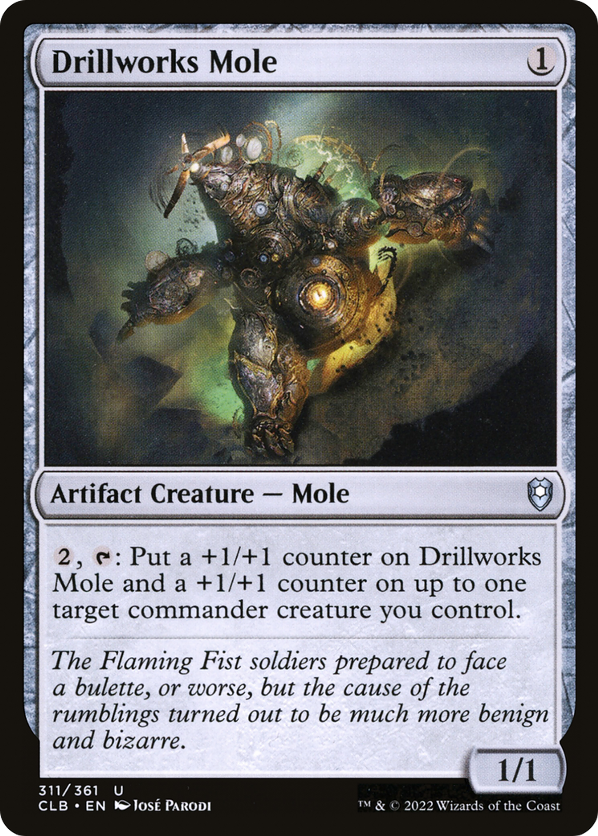 Drillworks Mole — Commander Legends: Battle for Baldur's Gate — Magic: The Gathering