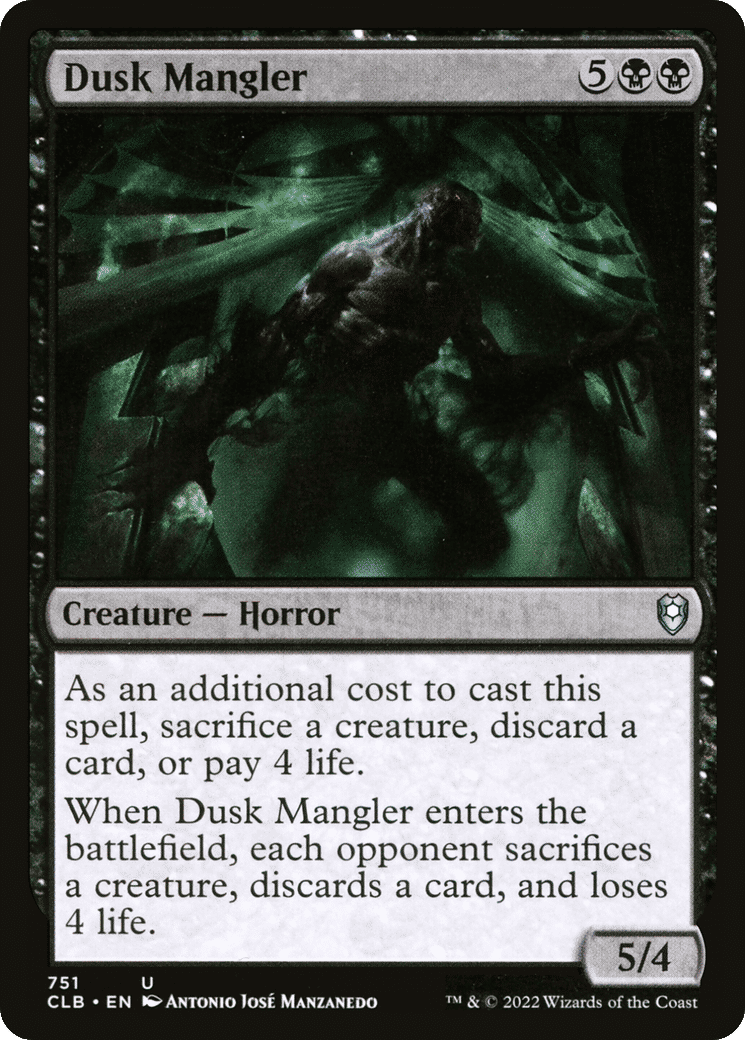 Dusk Mangler — Commander Legends: Battle for Baldur's Gate — Magic: The Gathering