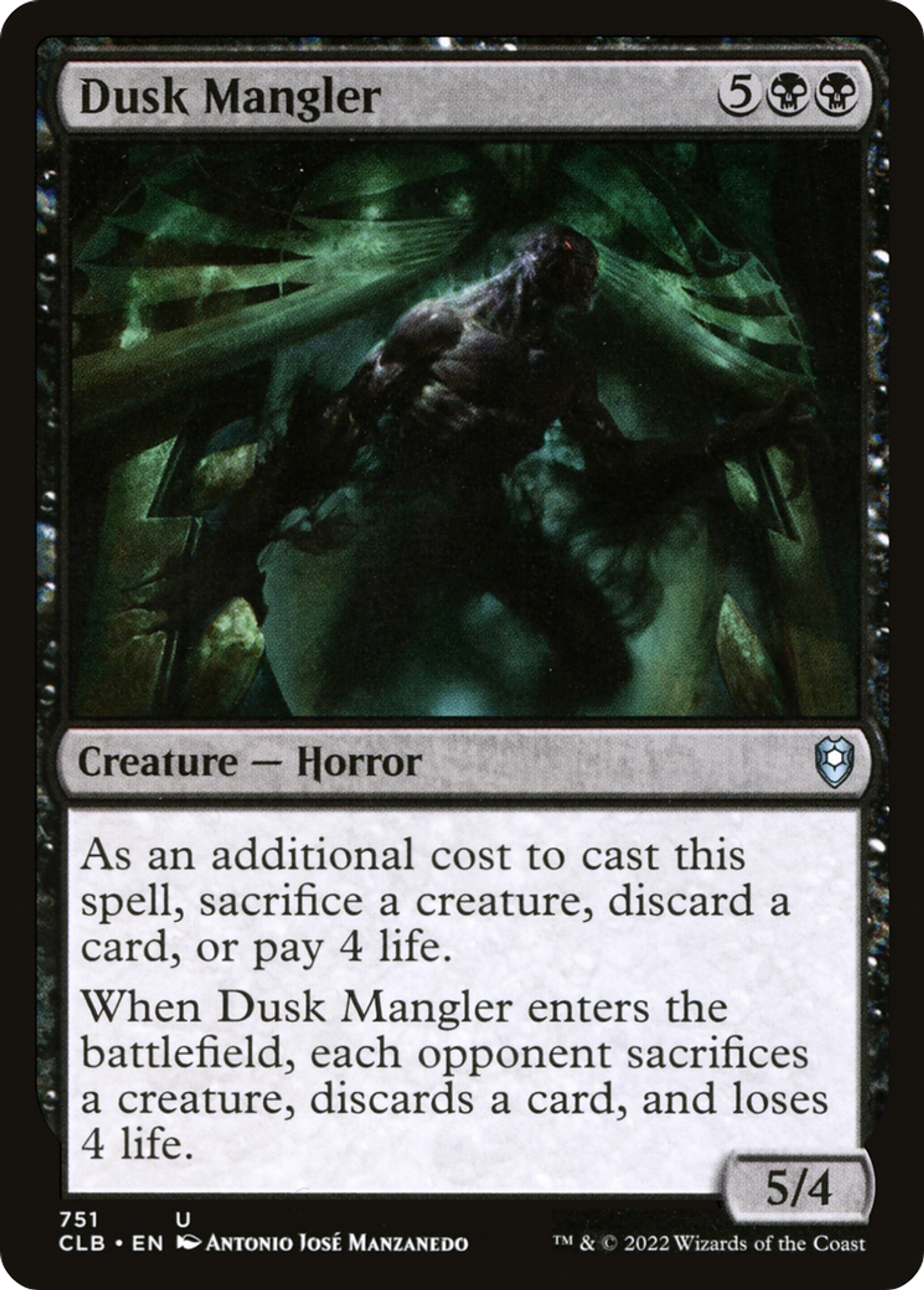 Dusk Mangler — Commander Legends: Battle for Baldur's Gate — Magic: The Gathering