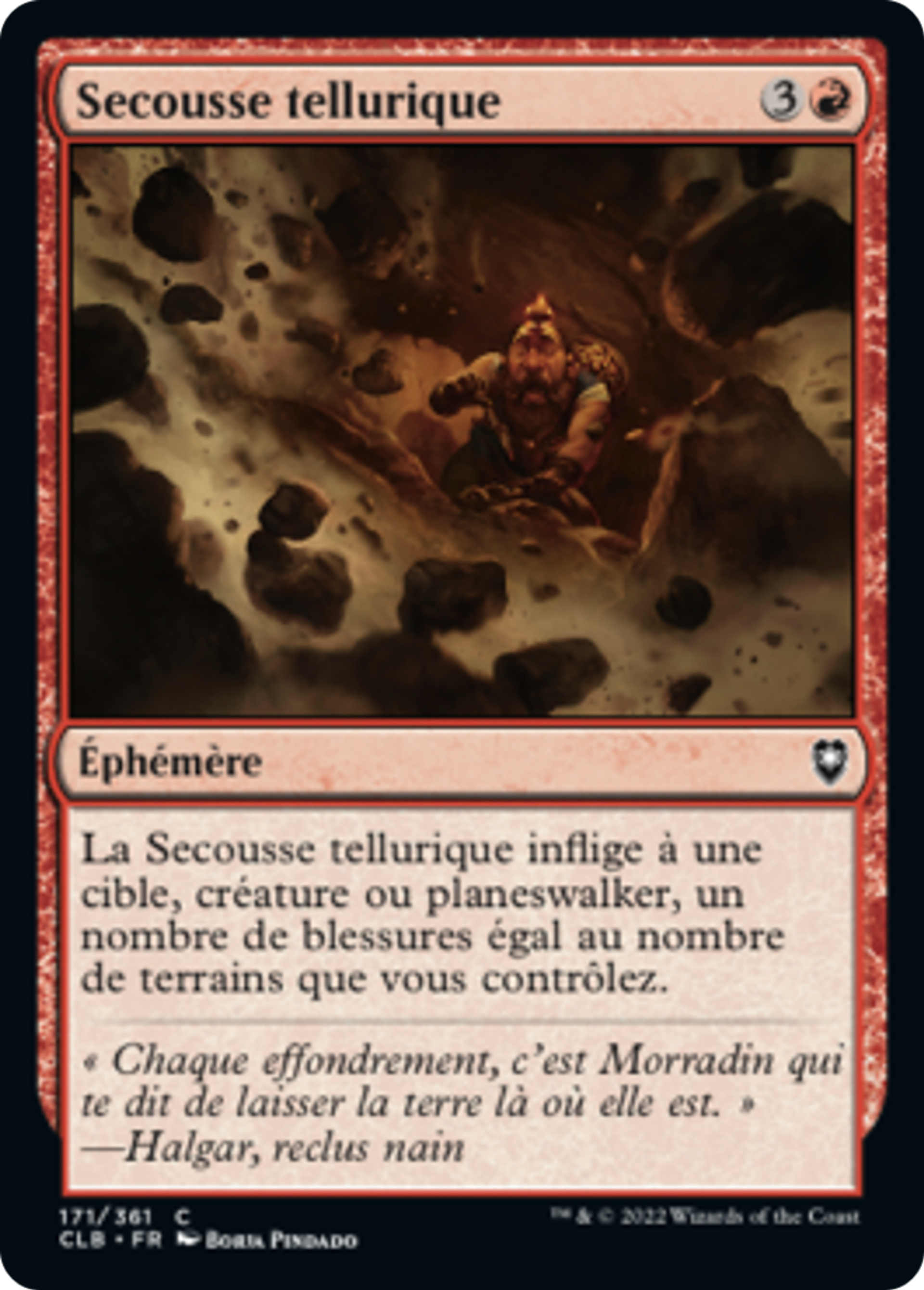 Secousse tellurique — Commander Legends: Battle for Baldur's Gate — Magic: The Gathering