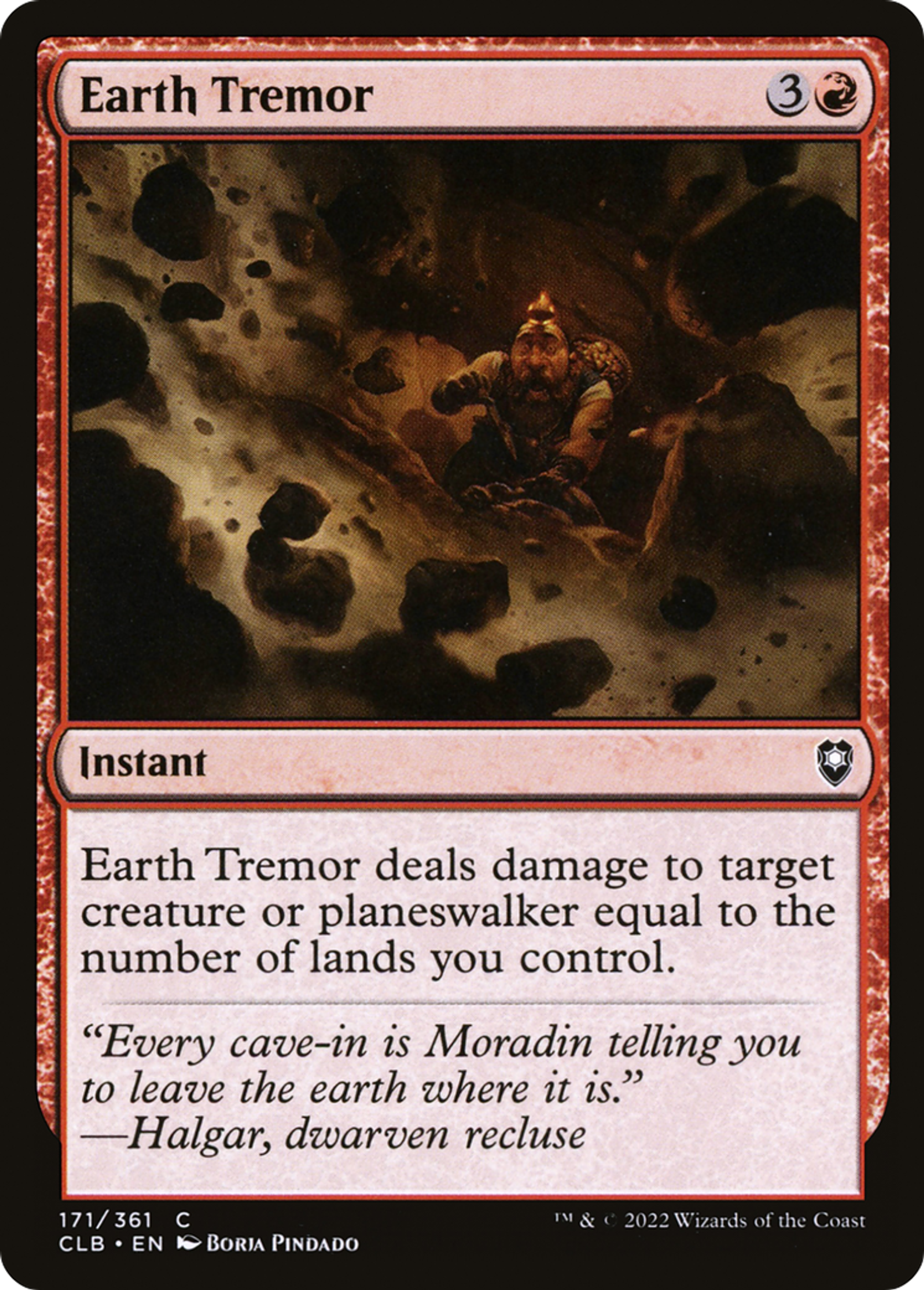 Earth Tremor — Commander Legends: Battle for Baldur's Gate — Magic: The Gathering