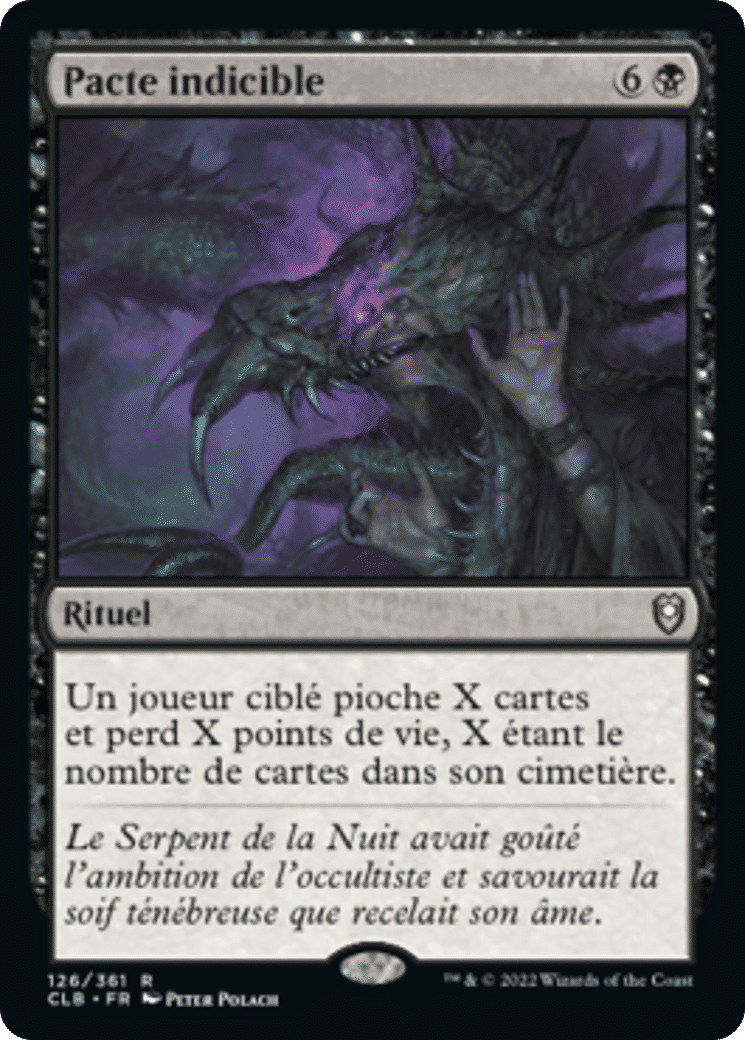 Pacte indicible — Commander Legends: Battle for Baldur's Gate — Magic: The Gathering