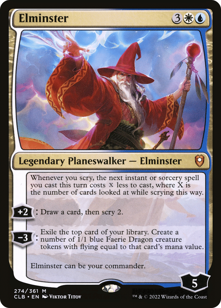 Elminster — Commander Legends: Battle for Baldur's Gate — Magic: The Gathering