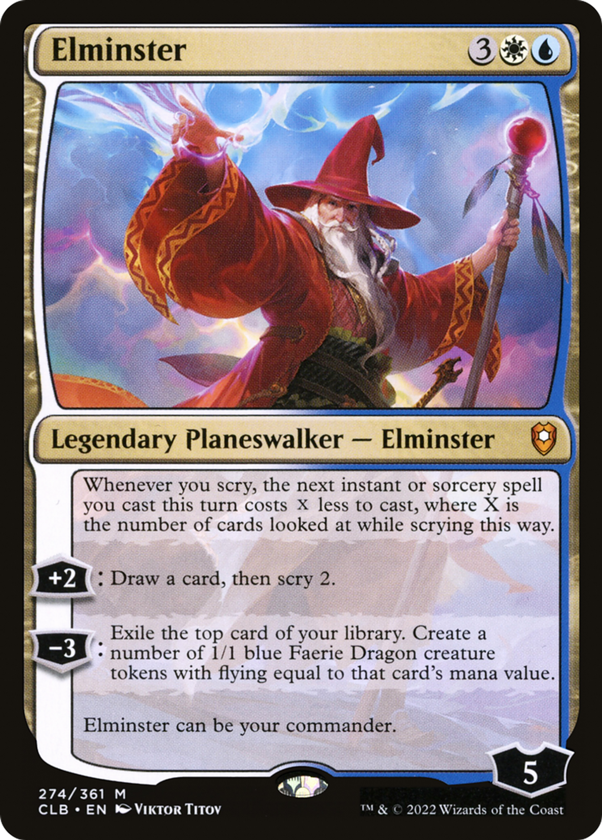 Elminster — Commander Legends: Battle for Baldur's Gate — Magic: The Gathering