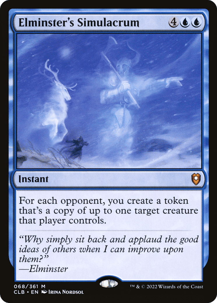 Elminster's Simulacrum — Commander Legends: Battle for Baldur's Gate — Magic: The Gathering