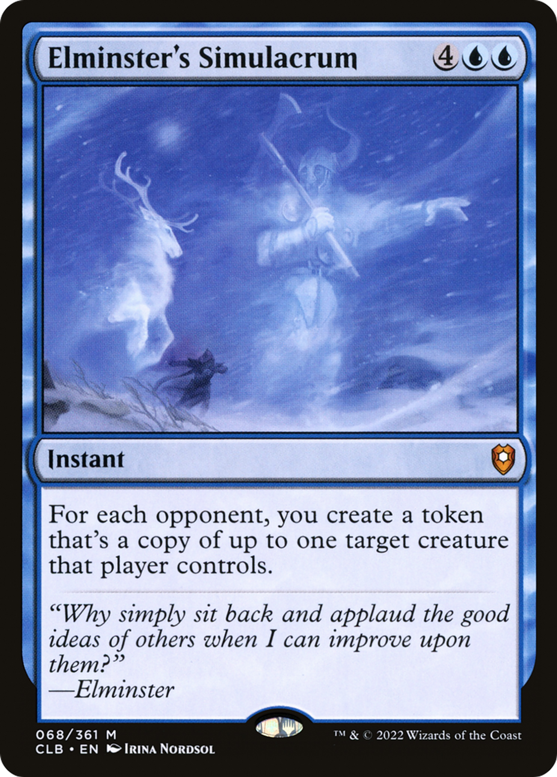 Elminster's Simulacrum — Commander Legends: Battle for Baldur's Gate — Magic: The Gathering