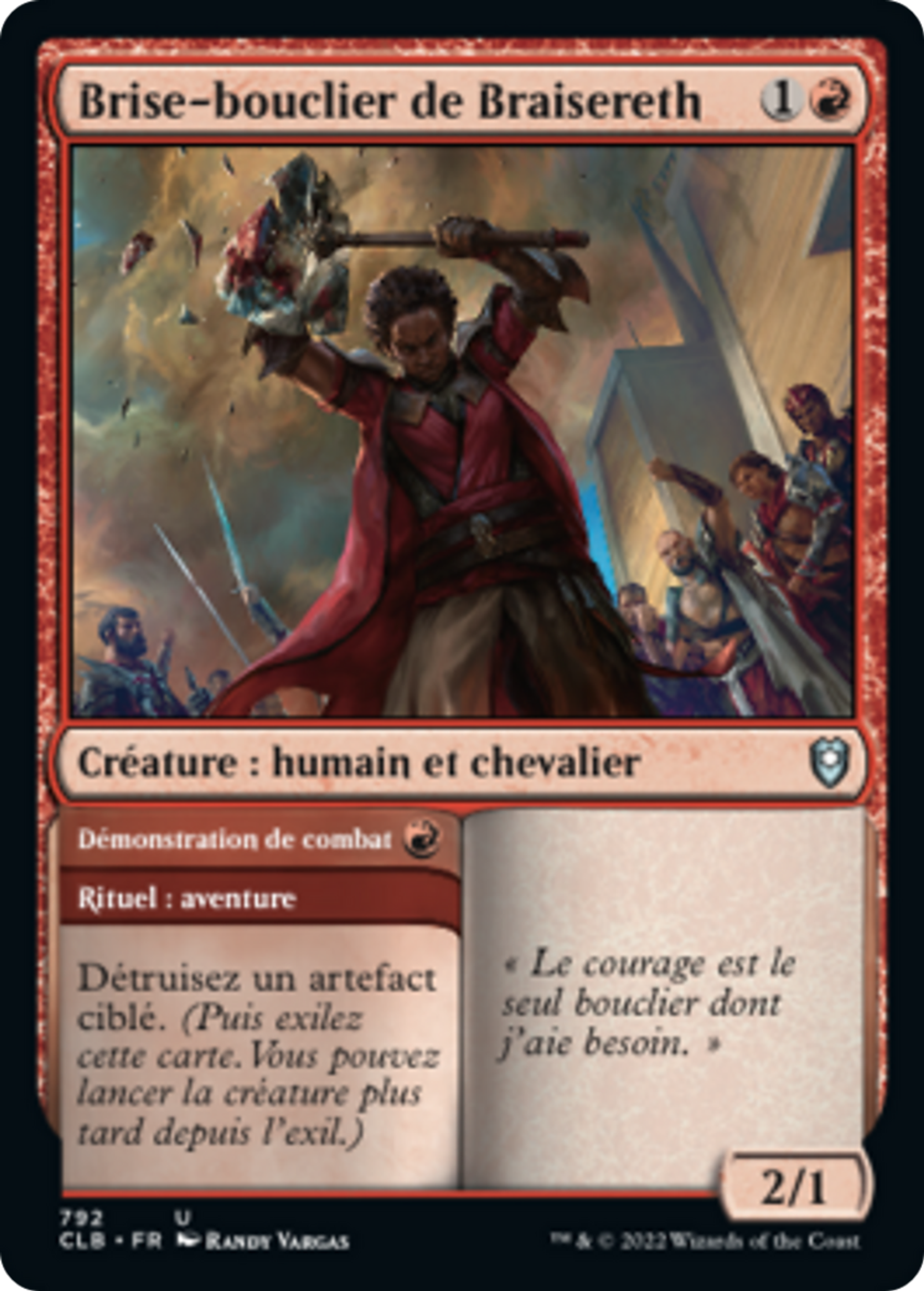 Brise-bouclier de Braisereth // Démonstration de combat — Commander Legends: Battle for Baldur's Gate — Magic: The Gathering