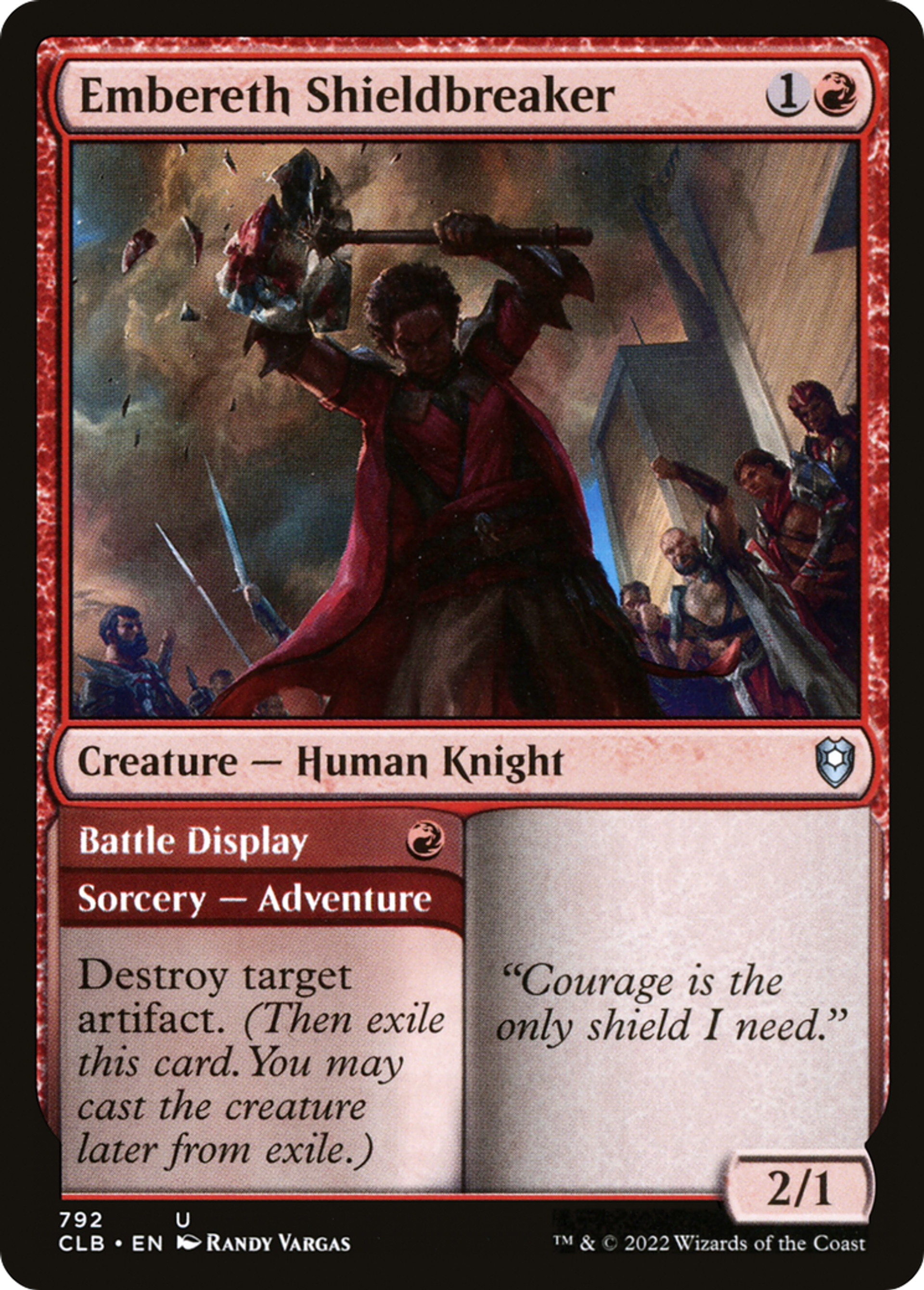 Embereth Shieldbreaker // Battle Display — Commander Legends: Battle for Baldur's Gate — Magic: The Gathering