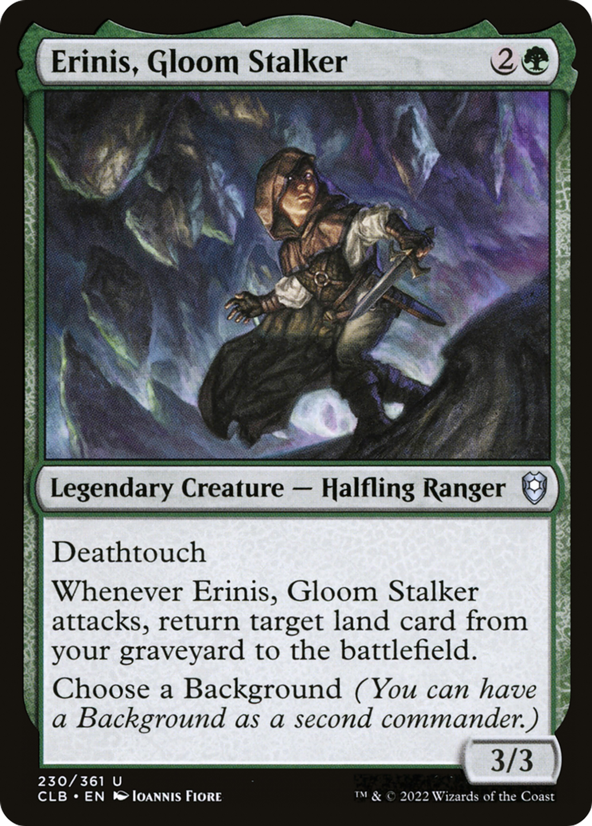Erinis, Gloom Stalker — Commander Legends: Battle for Baldur's Gate — Magic: The Gathering