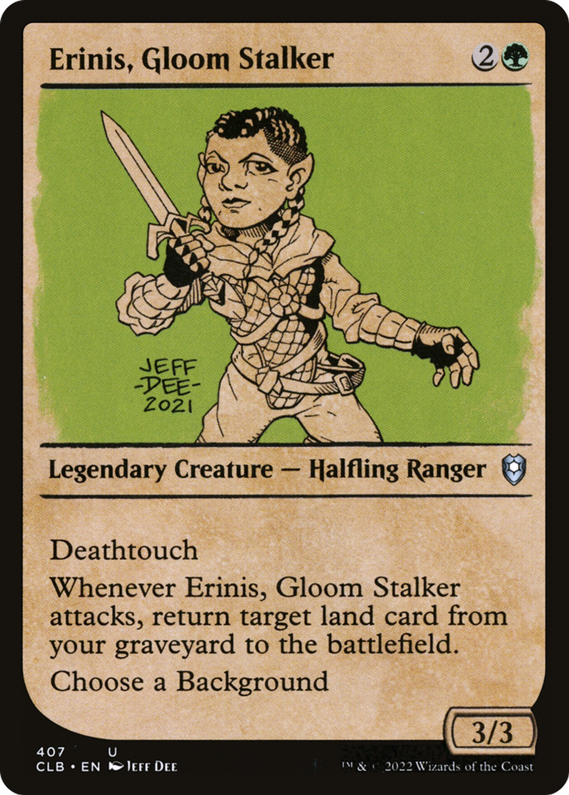 Erinis, traqueuse des ténèbres — Commander Legends: Battle for Baldur's Gate — Magic: The Gathering