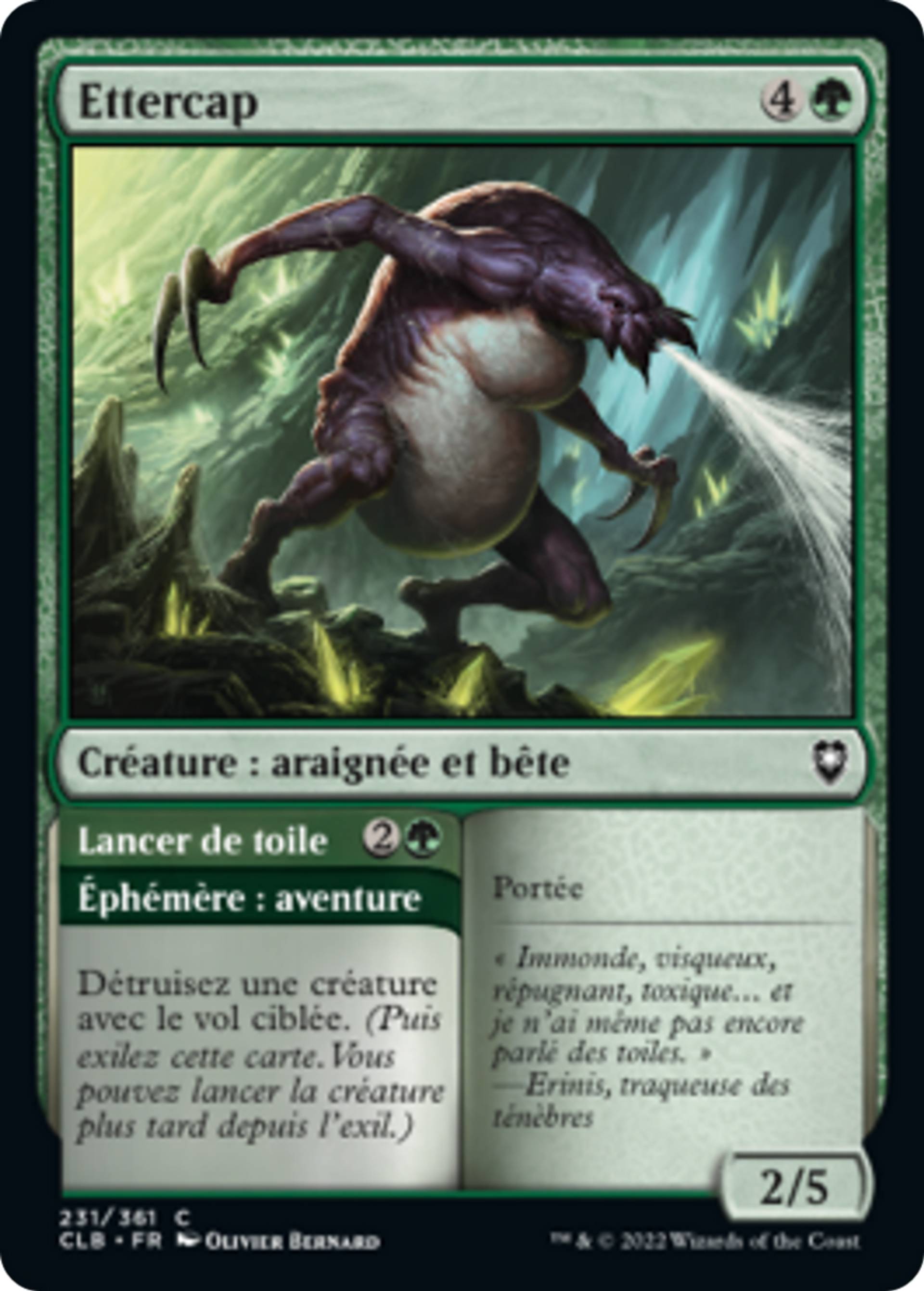 Ettercap // Lancer de toile — Commander Legends: Battle for Baldur's Gate — Magic: The Gathering