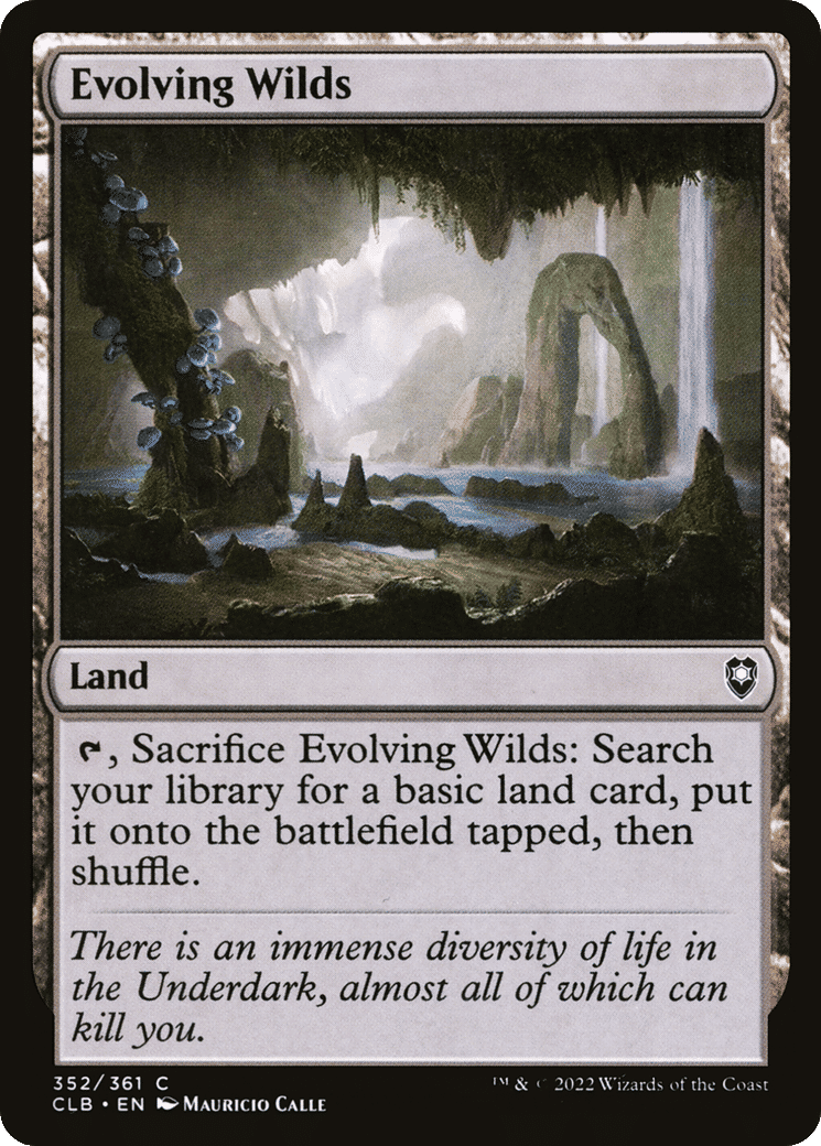 Evolving Wilds — Commander Legends: Battle for Baldur's Gate — Magic: The Gathering
