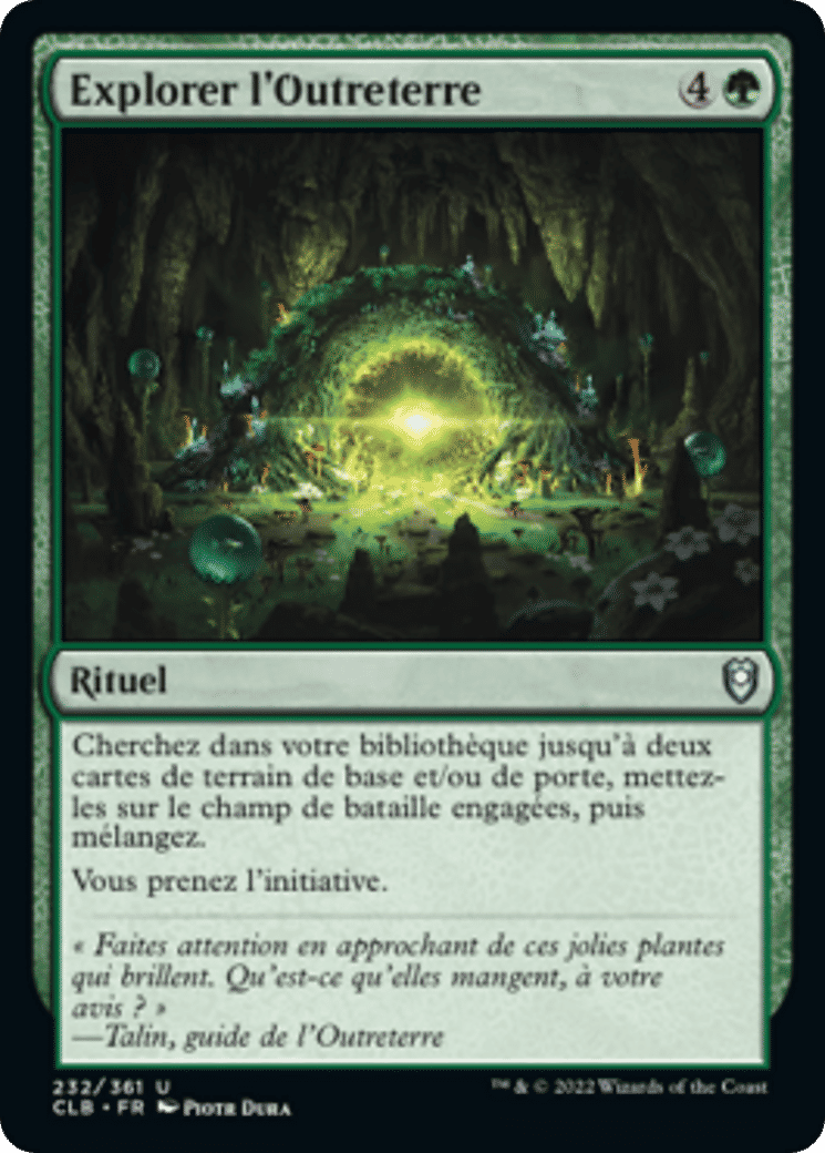 Explorer l'Outreterre — Commander Legends: Battle for Baldur's Gate — Magic: The Gathering