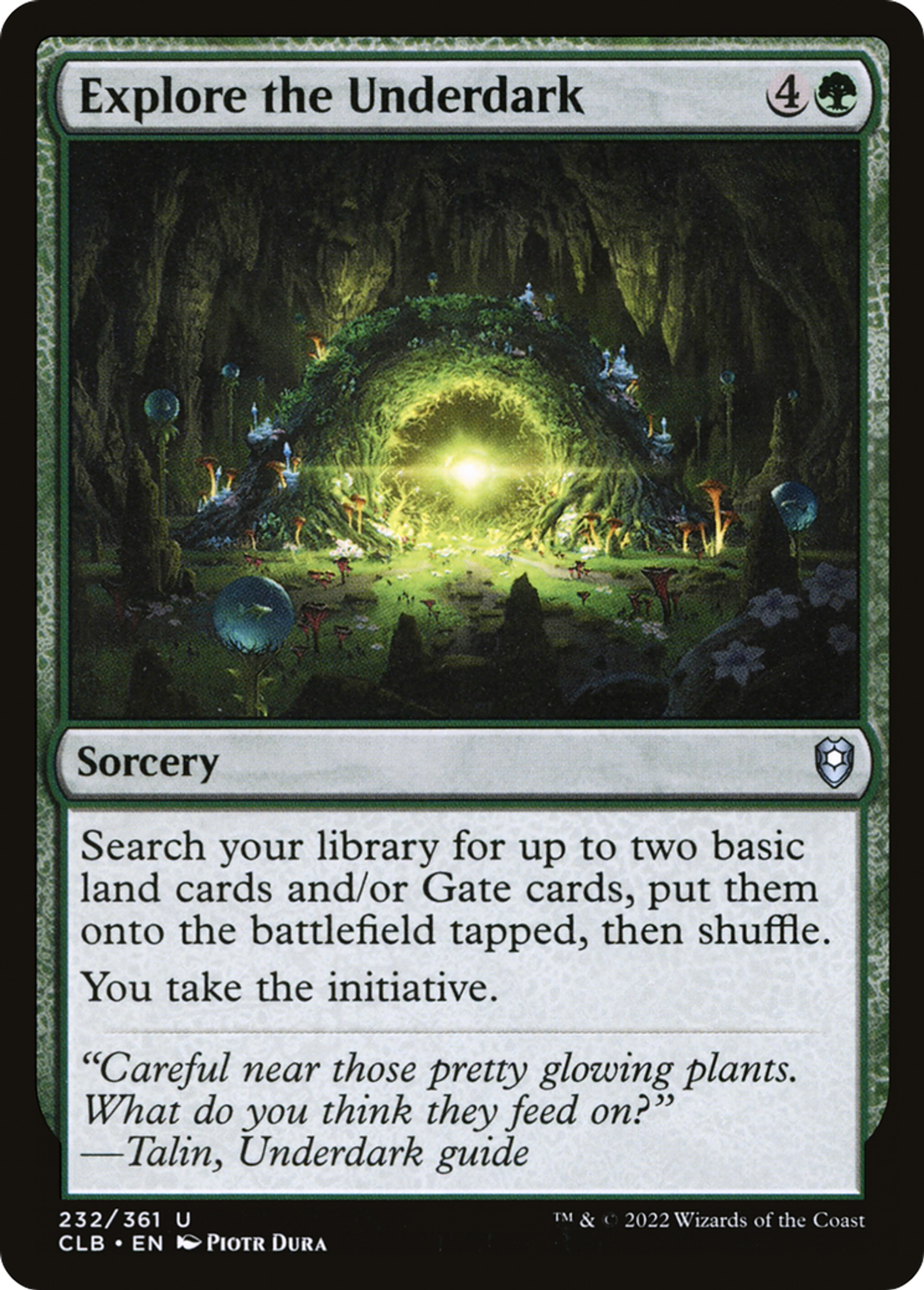 Explore the Underdark — Commander Legends: Battle for Baldur's Gate — Magic: The Gathering