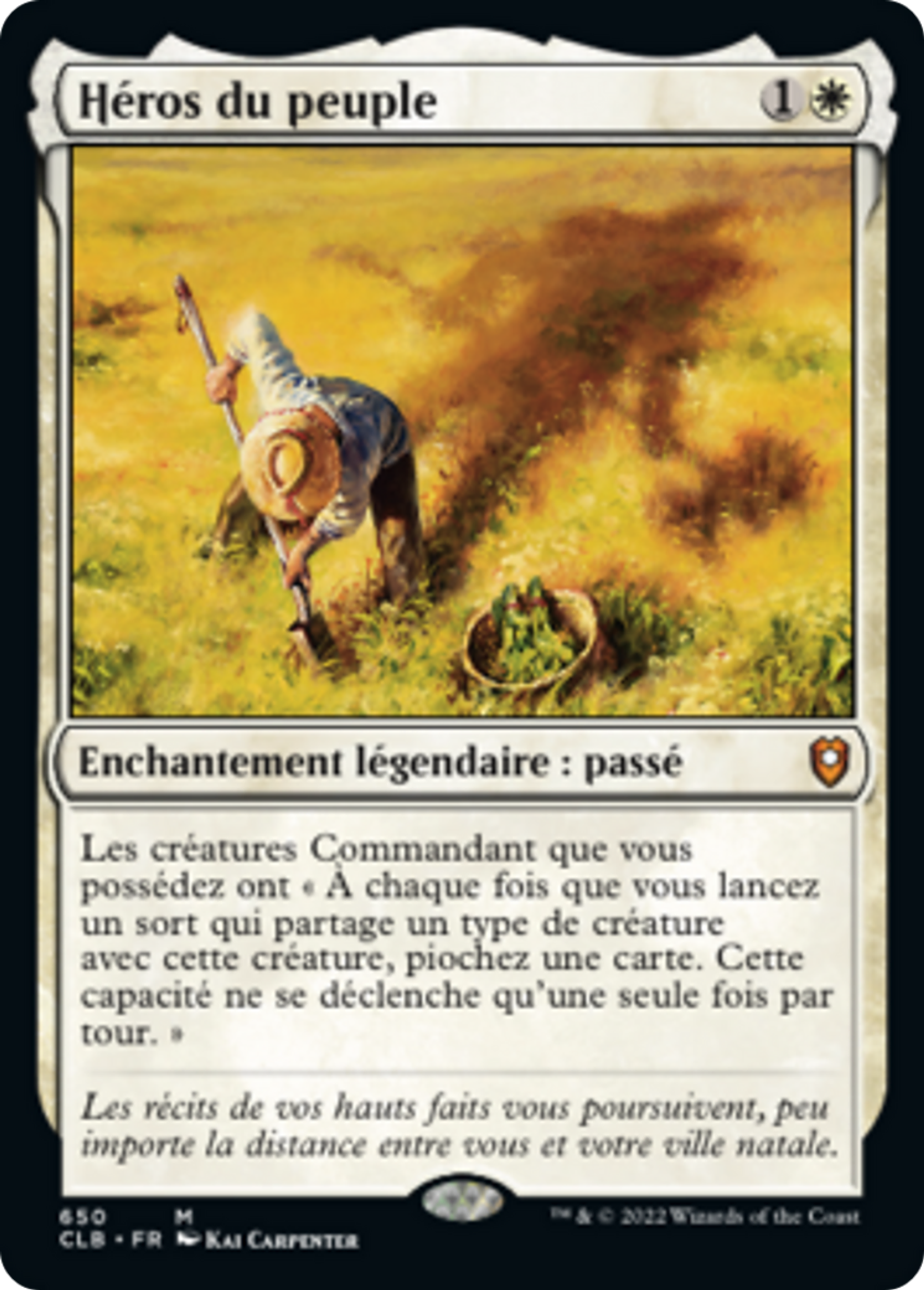 Héros du peuple — Commander Legends: Battle for Baldur's Gate — Magic: The Gathering