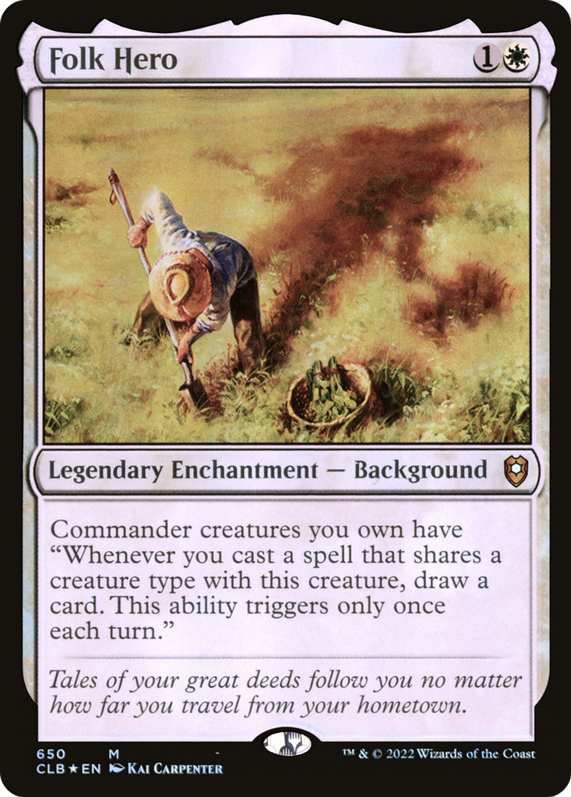 Folk Hero — Commander Legends: Battle for Baldur's Gate — Magic: The Gathering