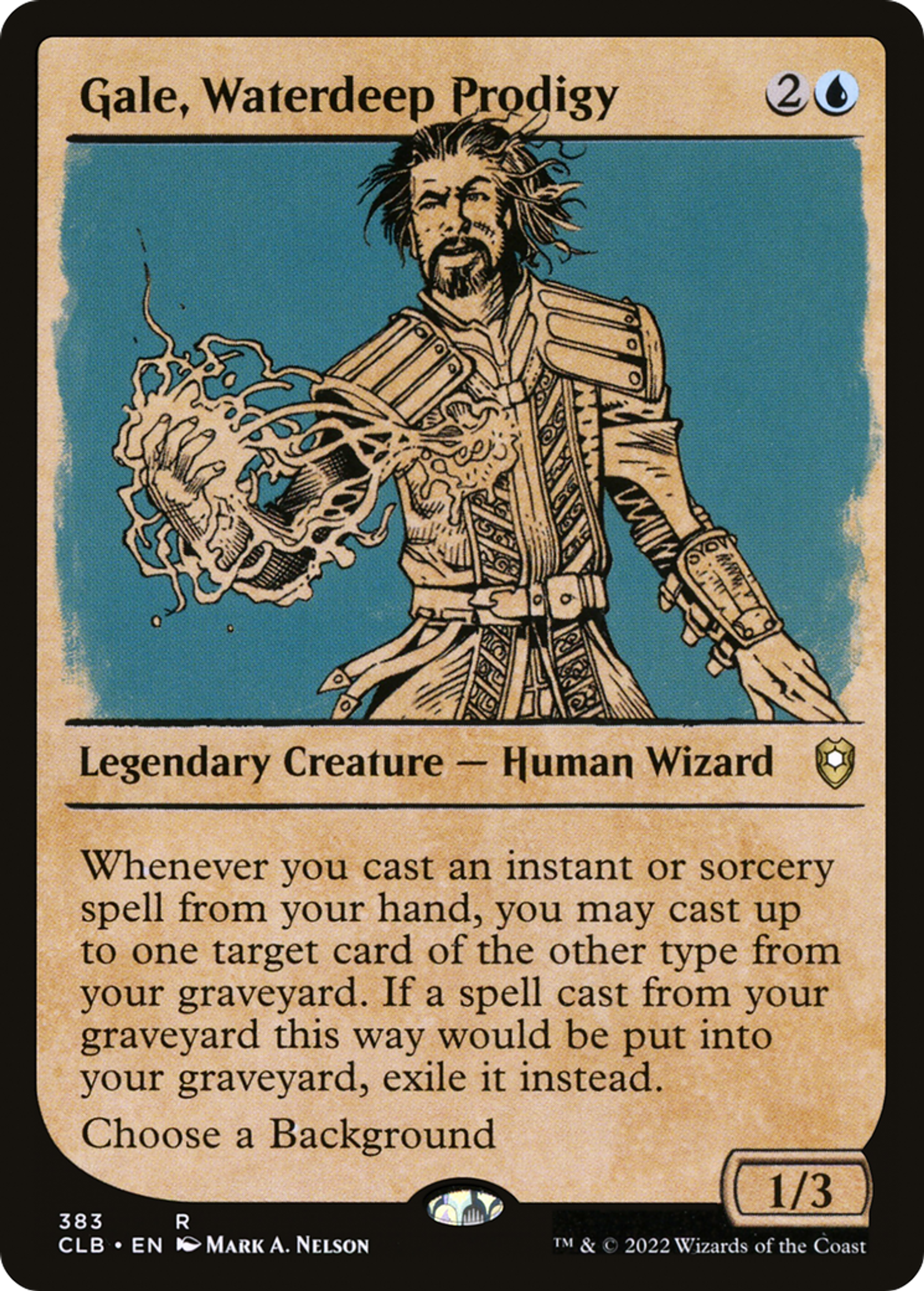 Gale, Waterdeep Prodigy — Commander Legends: Battle for Baldur's Gate — Magic: The Gathering