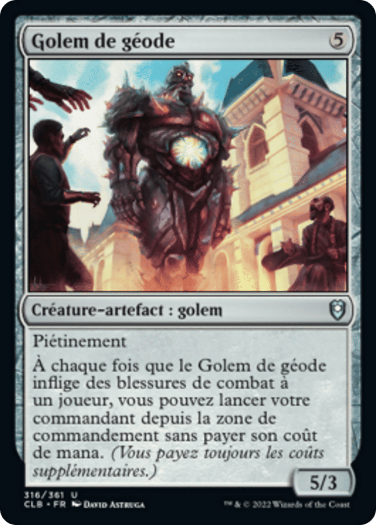 Golem de géode — Commander Legends: Battle for Baldur's Gate — Magic: The Gathering