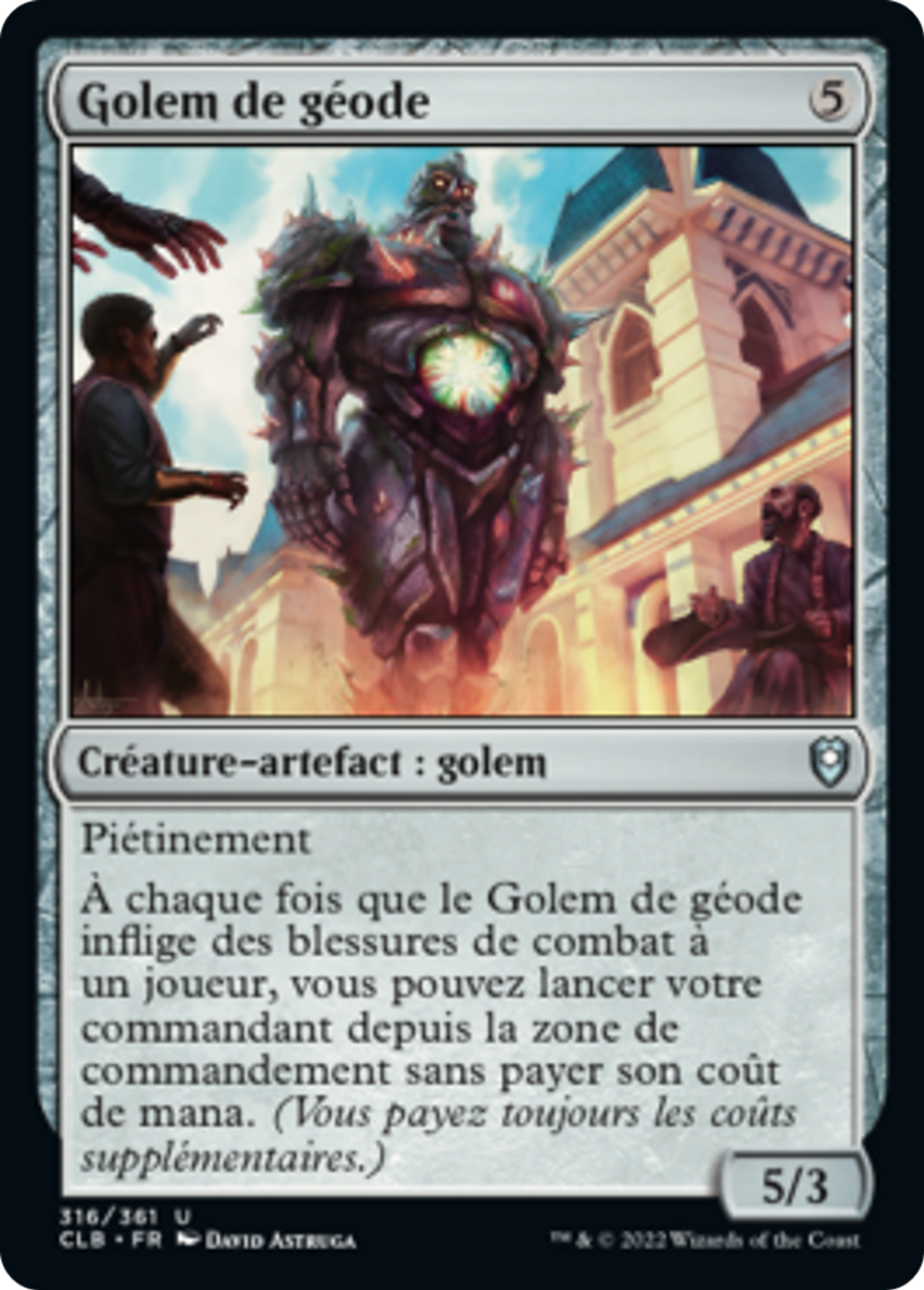 Golem de géode — Commander Legends: Battle for Baldur's Gate — Magic: The Gathering